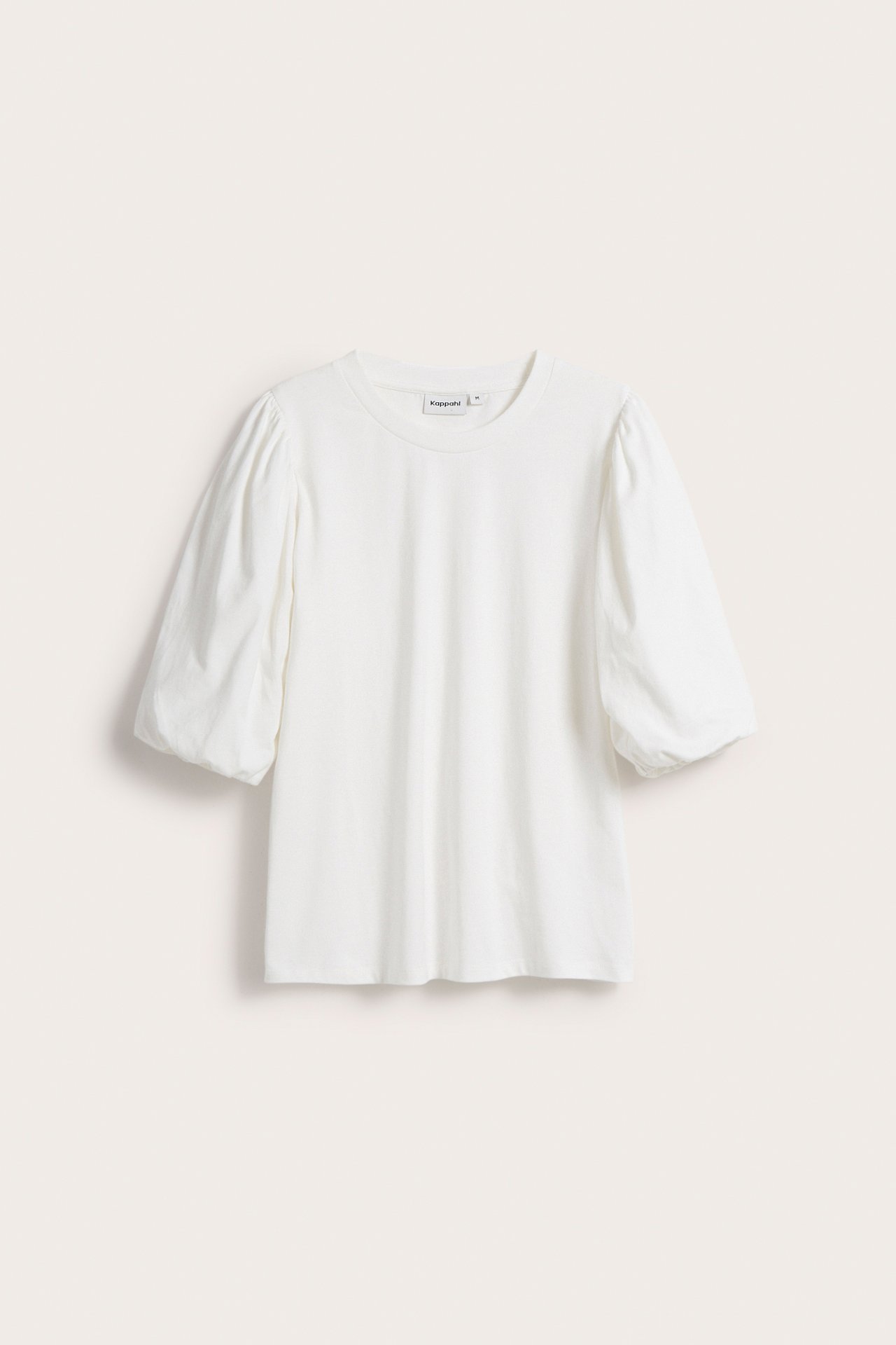 Topp med puffermer - Offwhite - 6