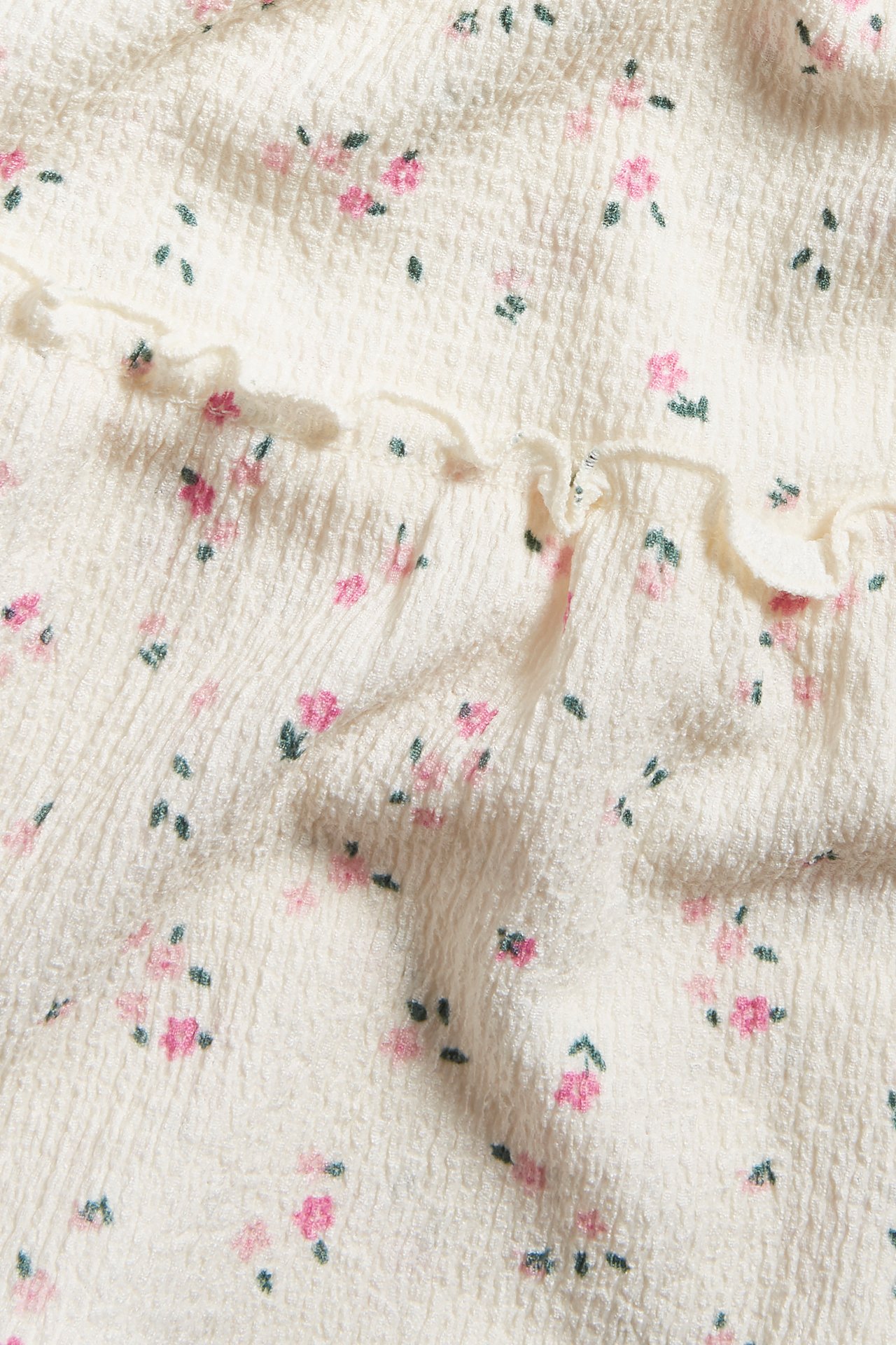 Bluzka w kwiaty - Offwhite - 1
