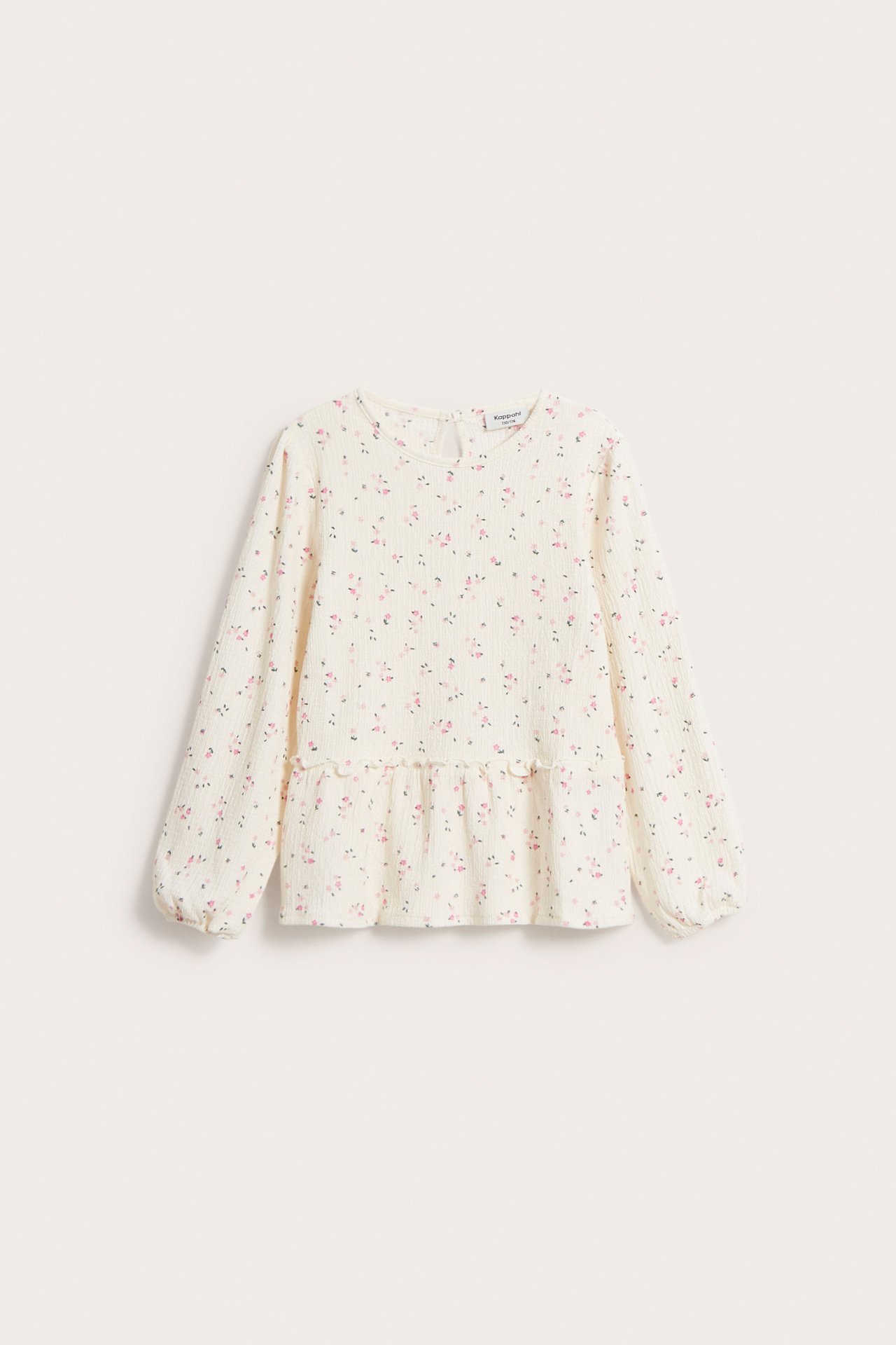Bluzka w kwiaty - Offwhite - 2
