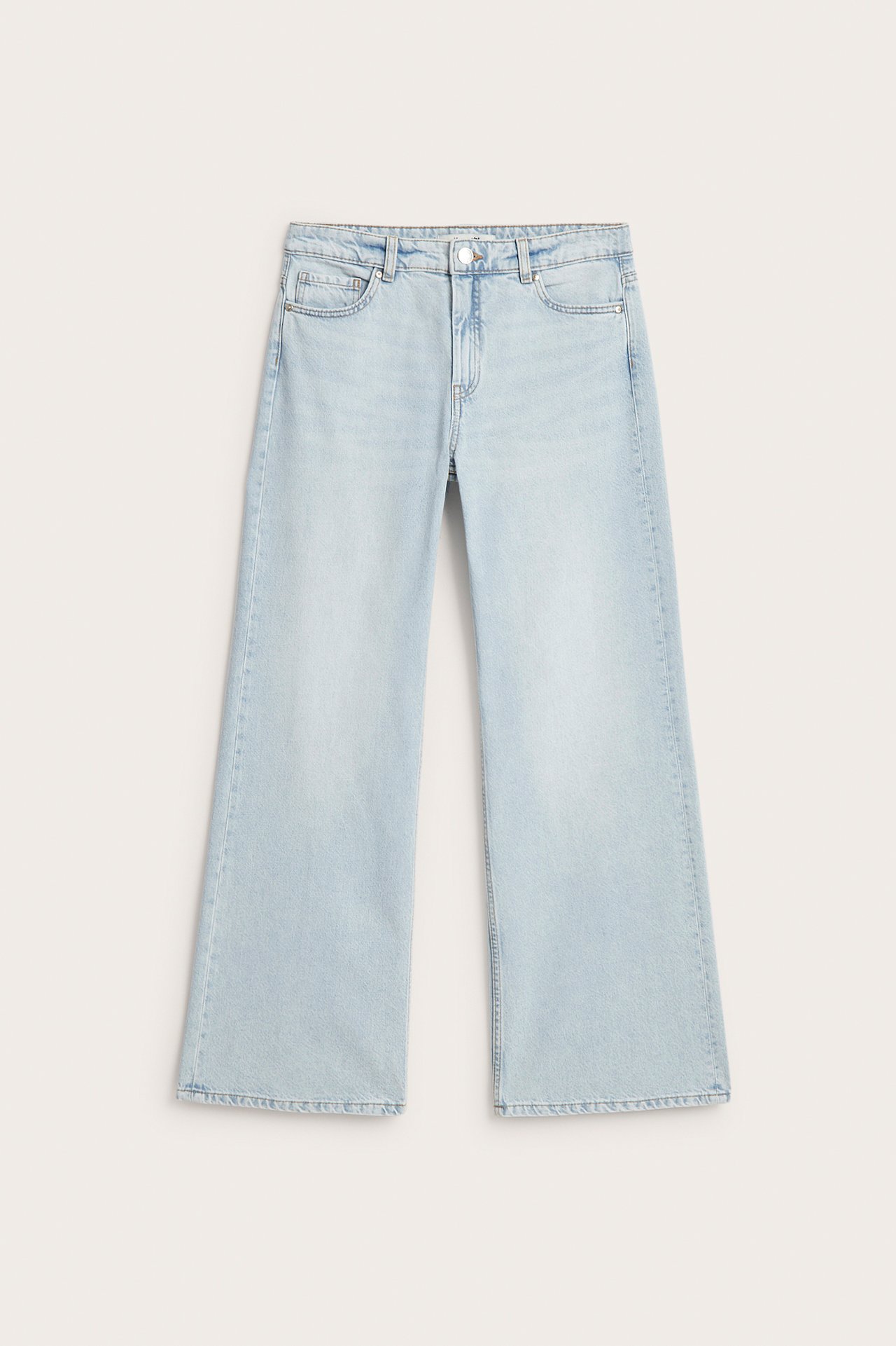 Wide Jeans High Waist - Ljus denim - 3