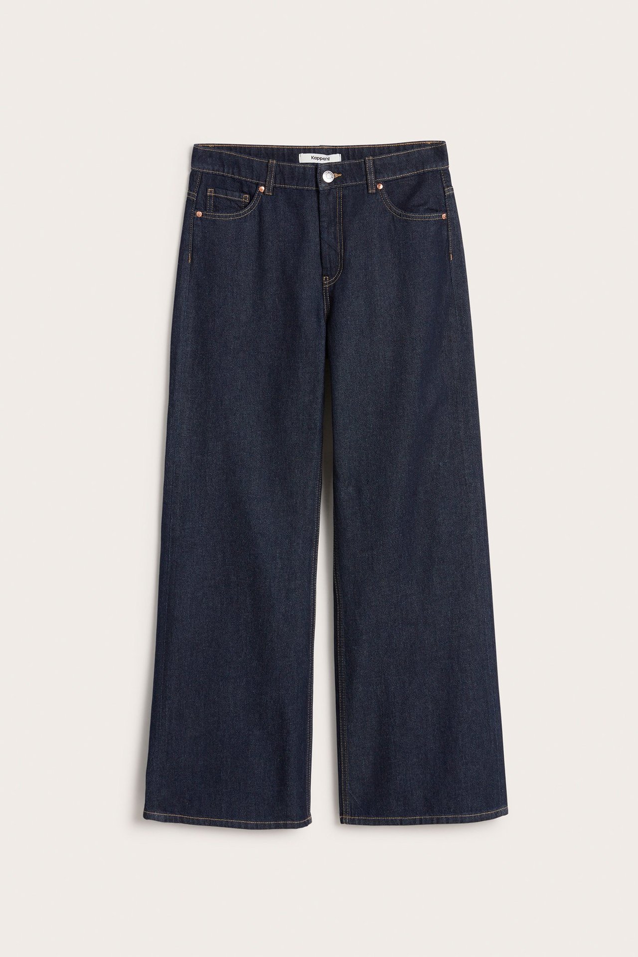 Wide Jeans High Waist - Mörk denim - 3