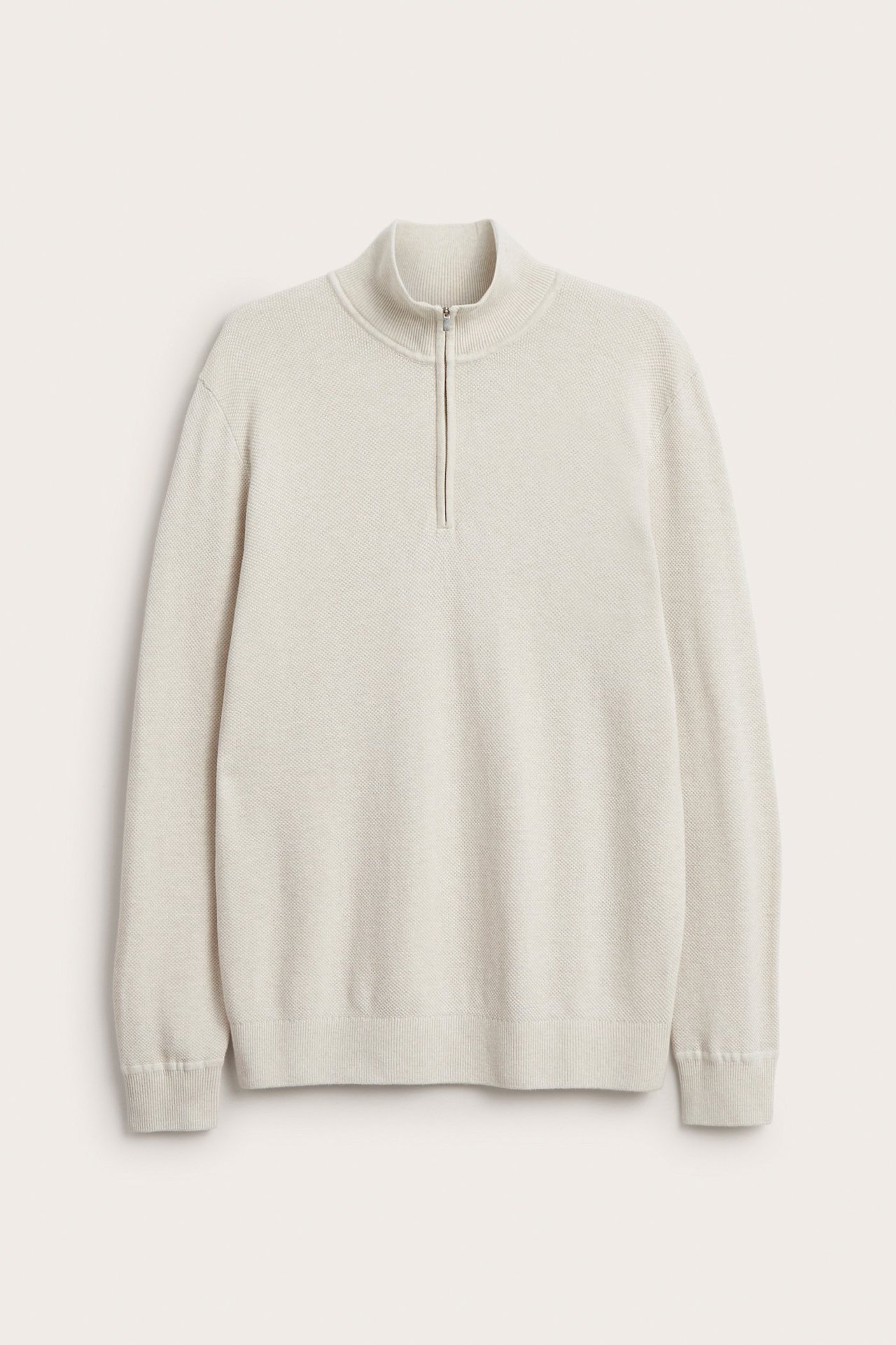 Genser med half-zip