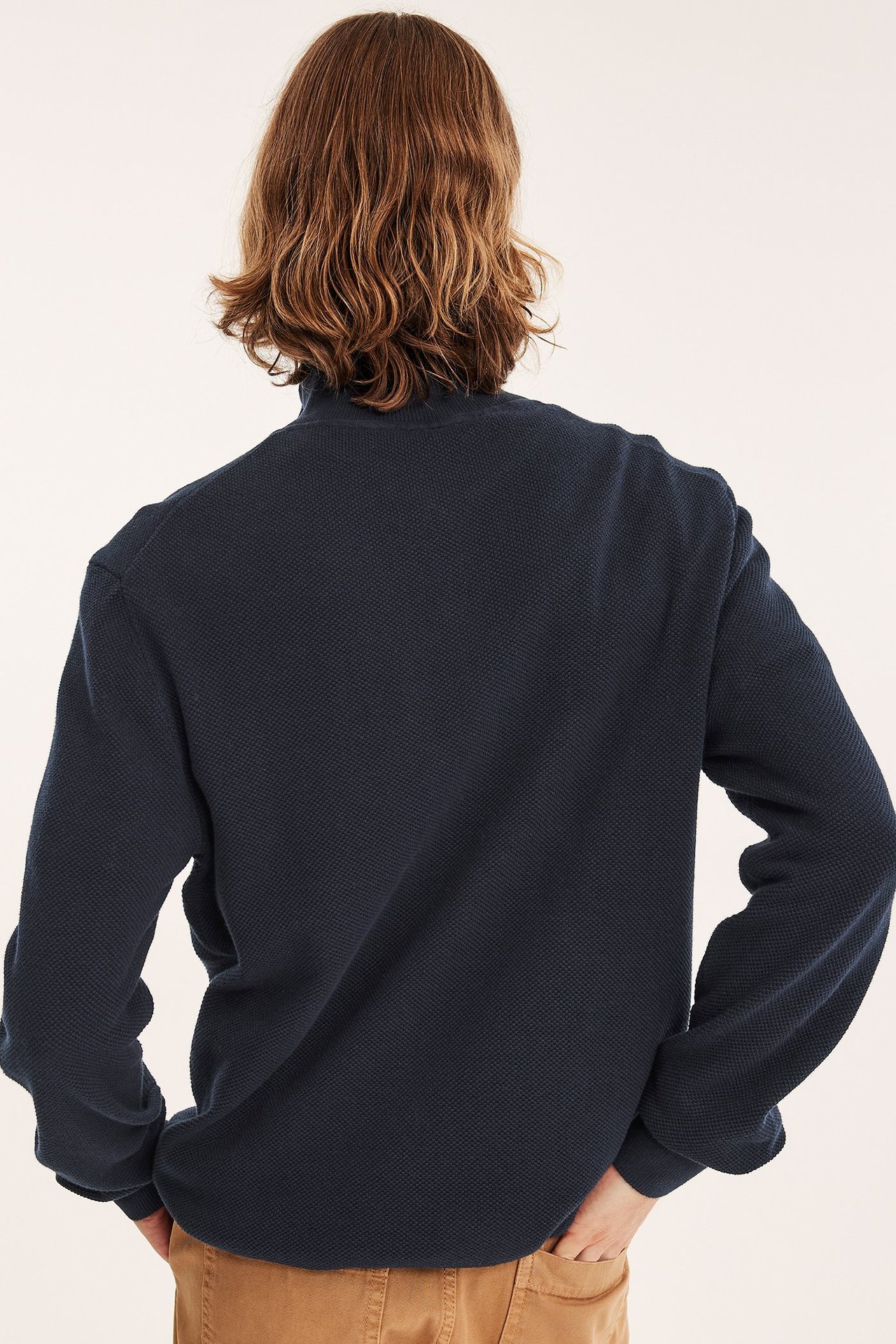 Half-zip-pusero - Tummansininen - 185cm / Storlek: M - 6