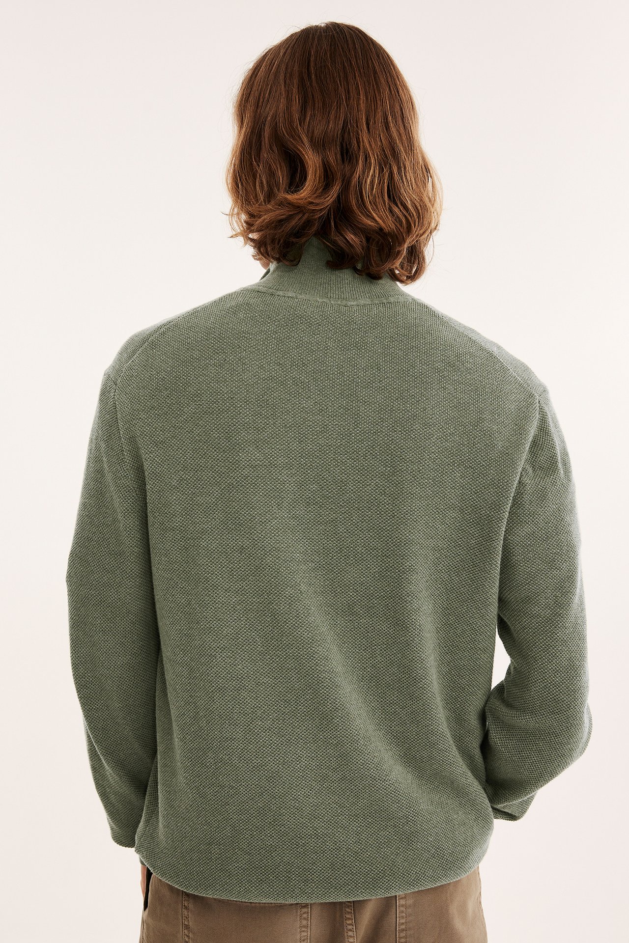 Half-zip-pusero - Vihreä - 185cm / Storlek: M - 6