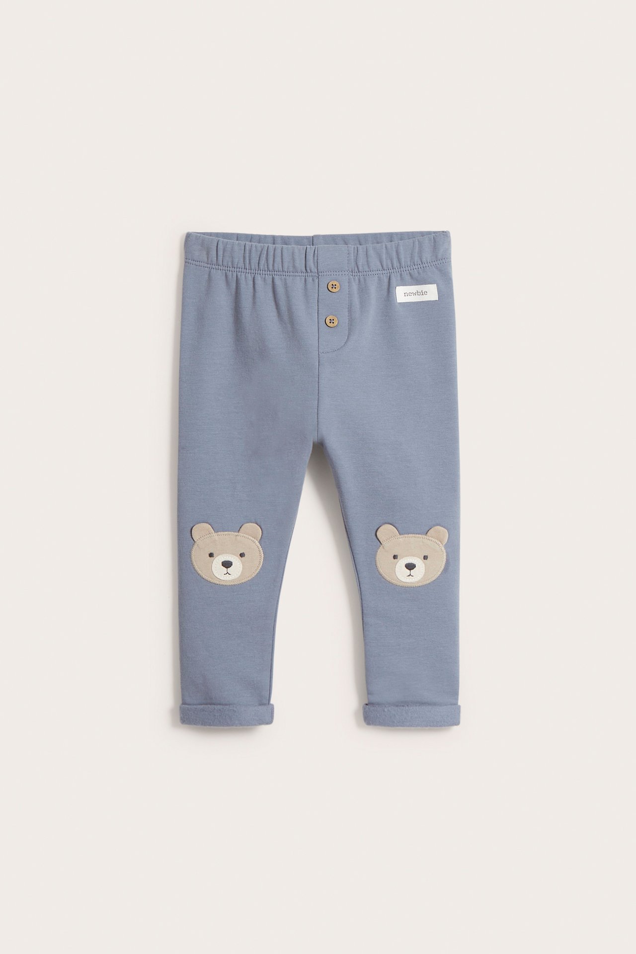 Leggings med applikation - Blå - 1