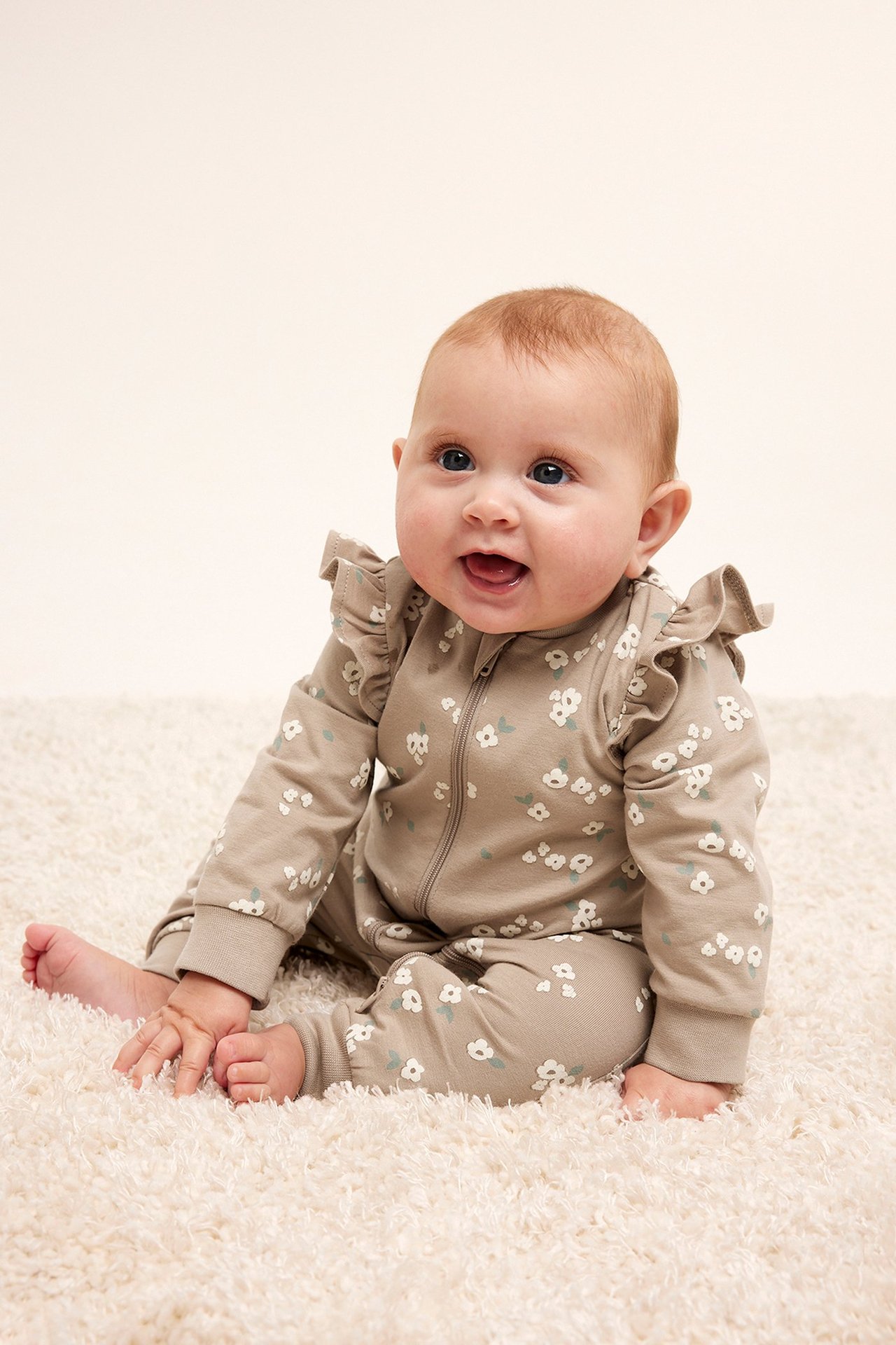 2-pk blomstret pyjamas til baby