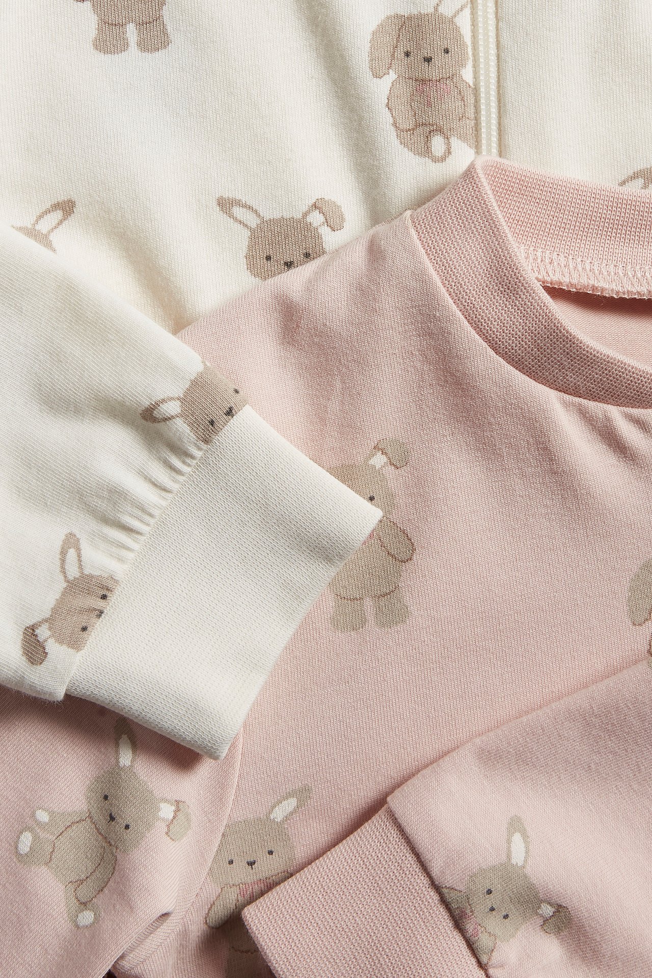 2 kpl kuviollisia pyjamia - Pinkki - 1