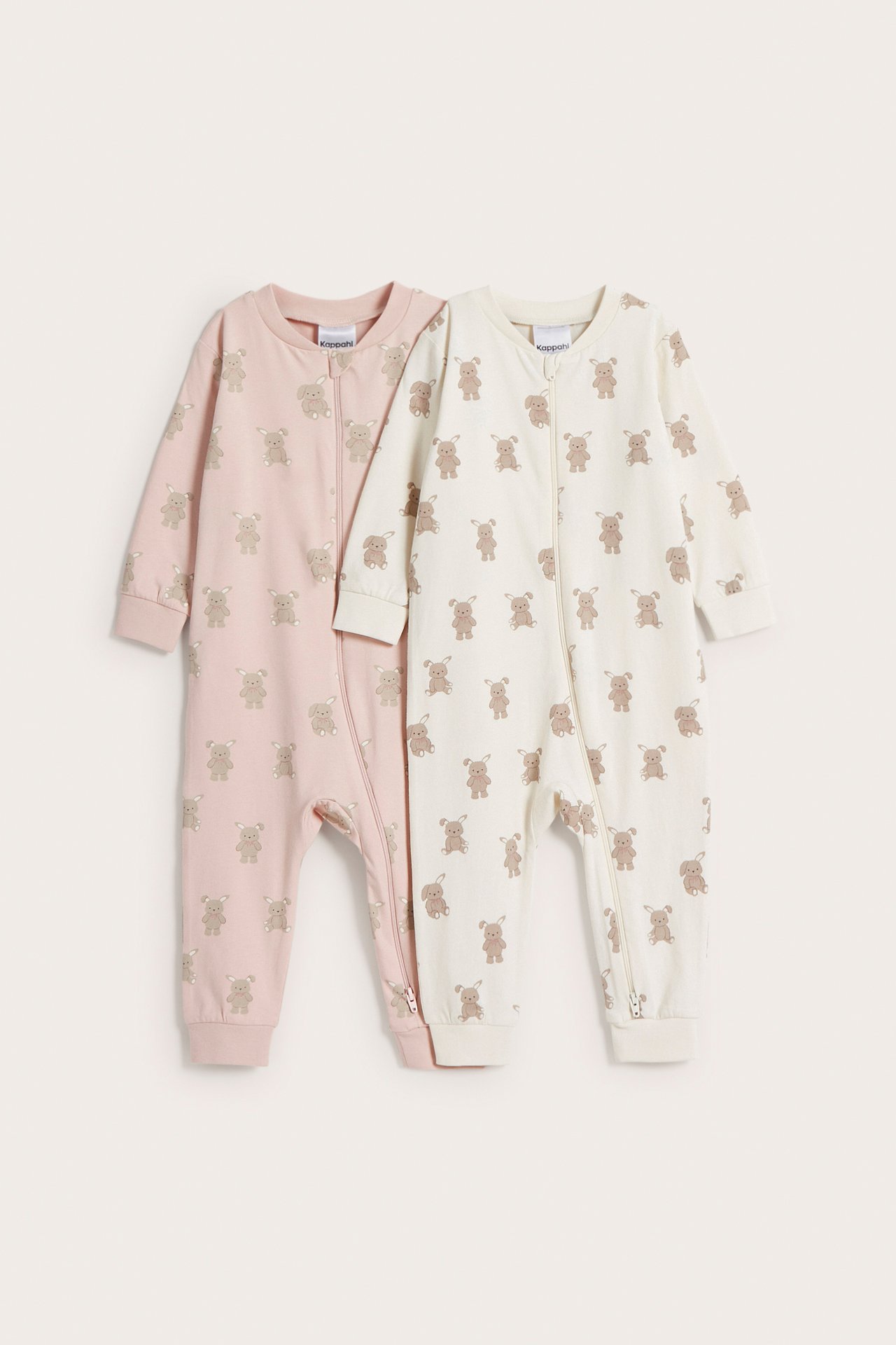 2-pk. mønstrede pyjamaser - Rosa - 1