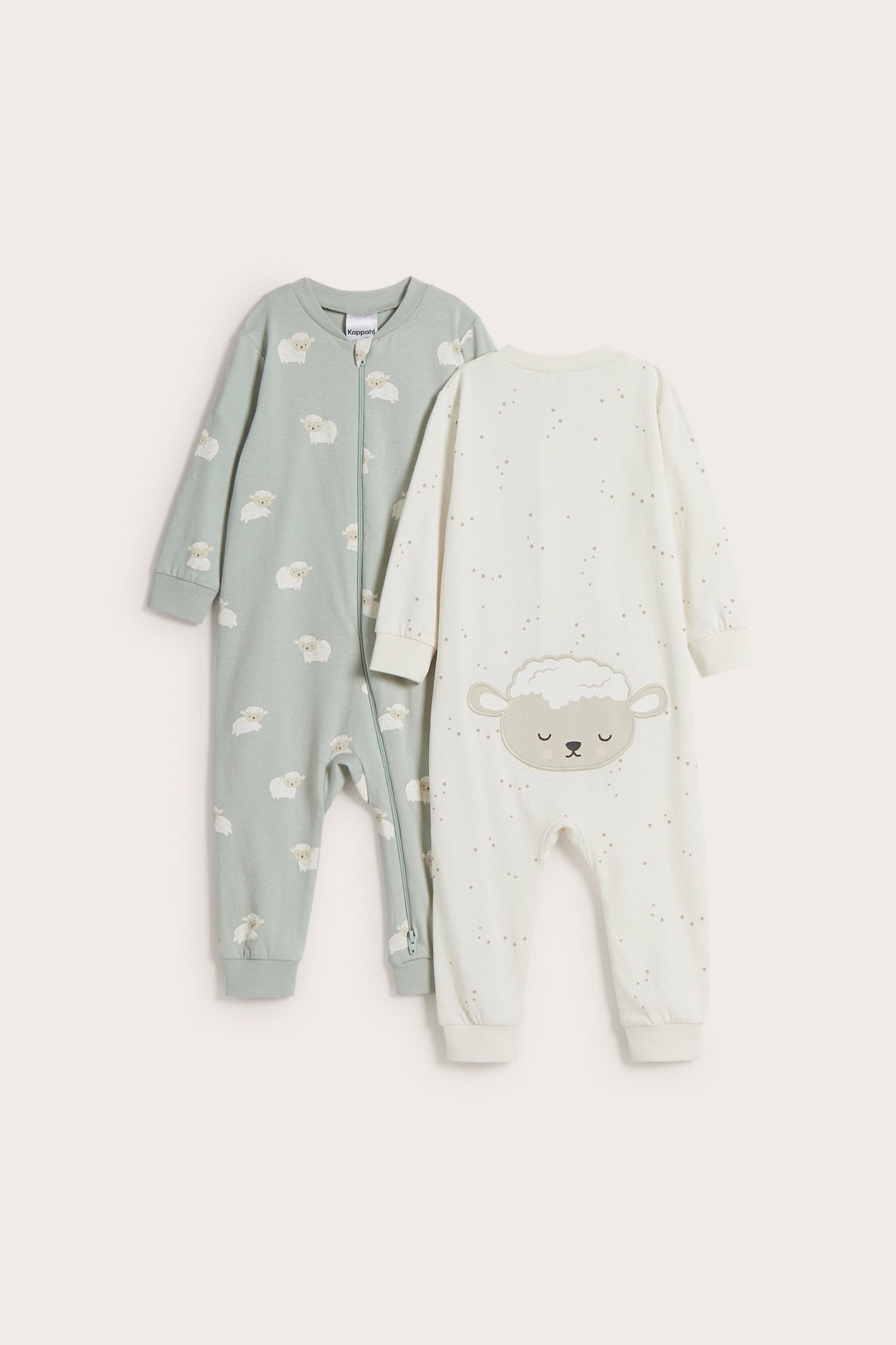 Pyjamas 2-pack med applikation - Vaaleanvihreä - 7