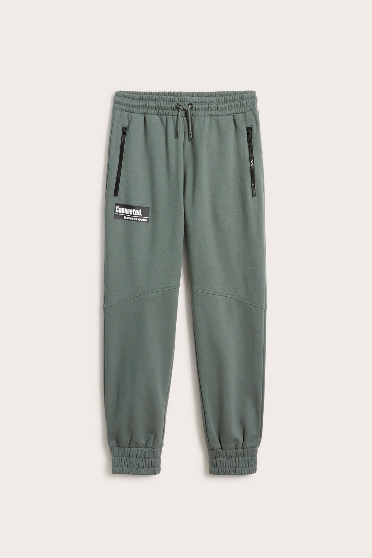 Spodnie dresowe - Zielony khaki - 6