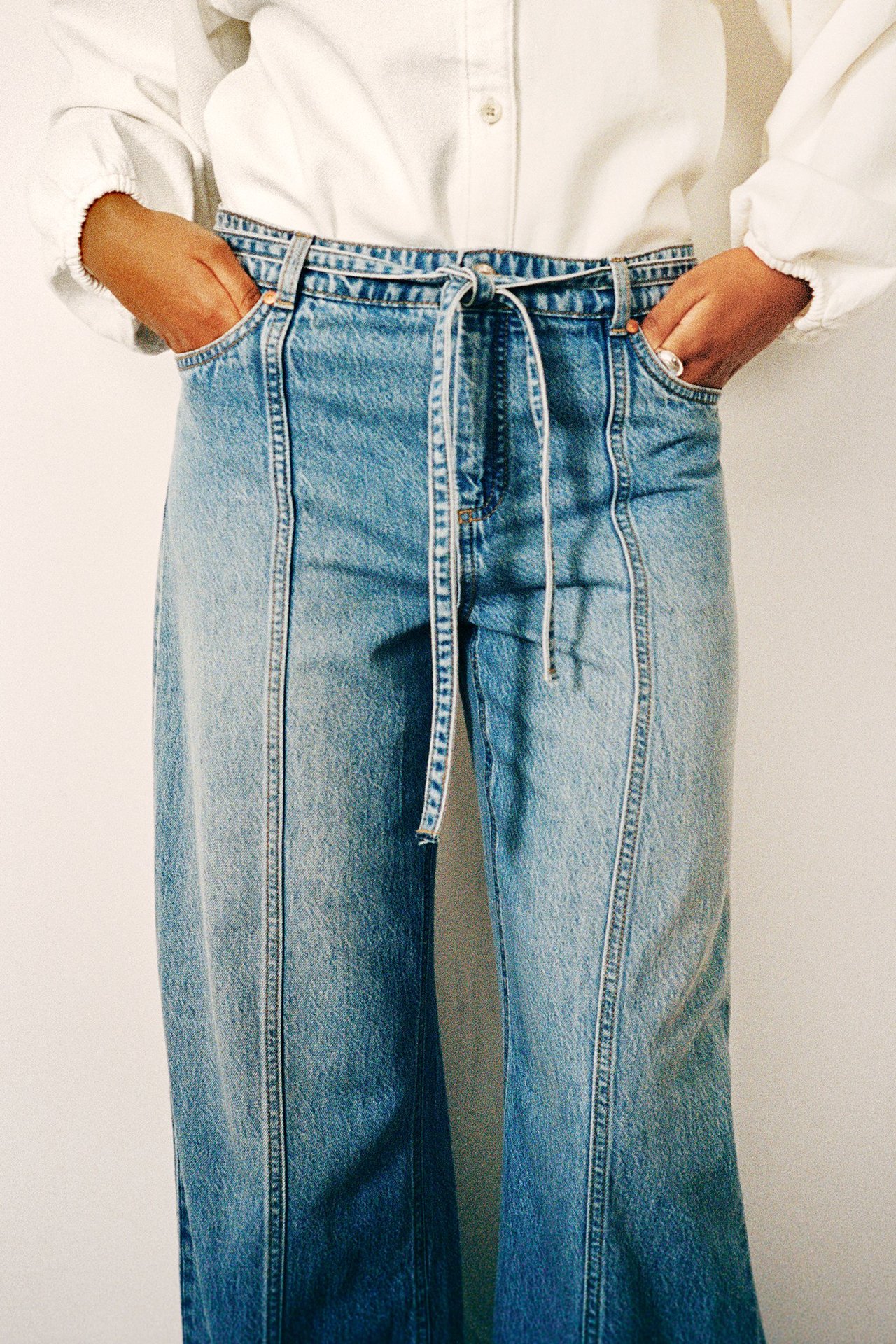 Wide jeans high waist