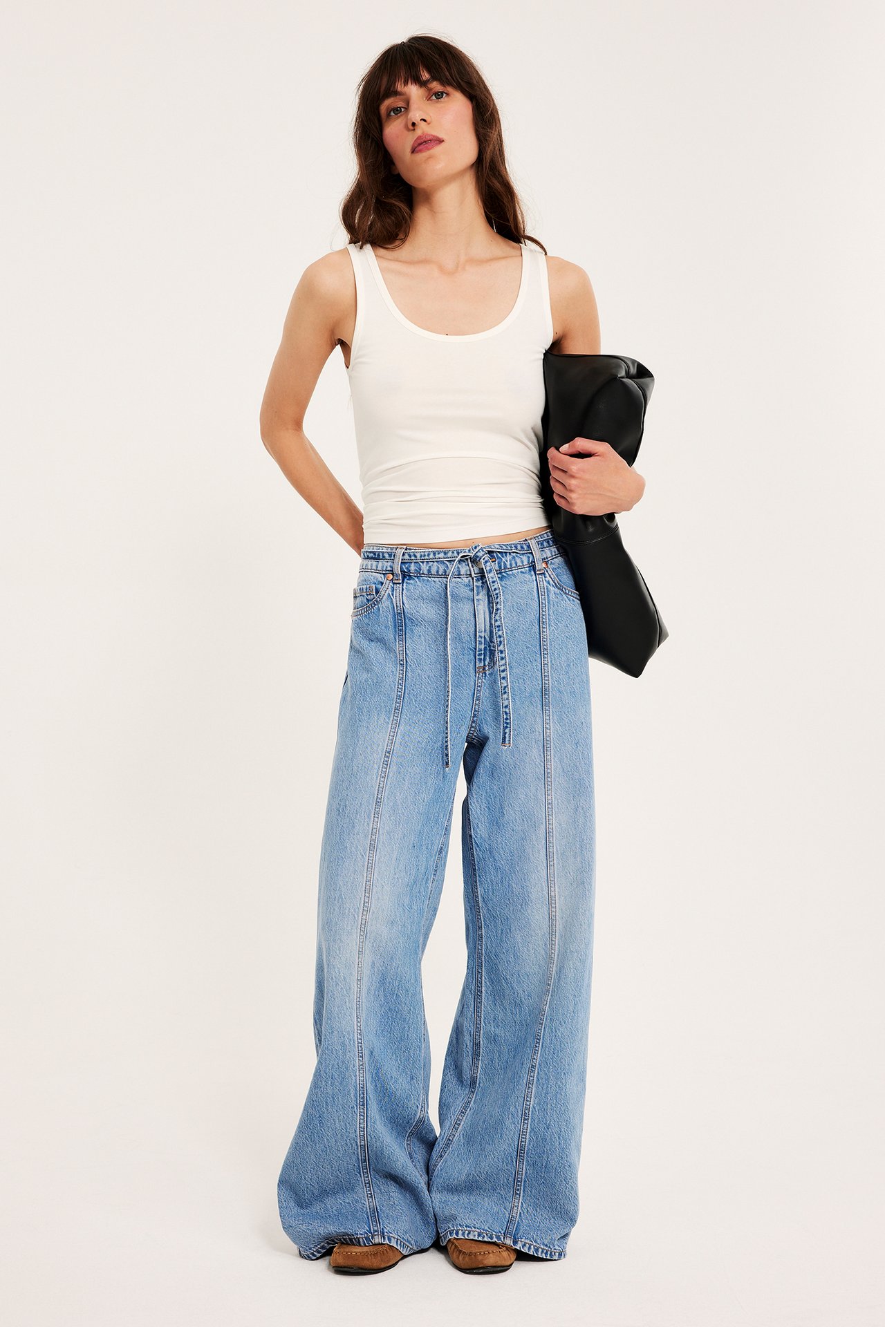 Wide jeans high waist