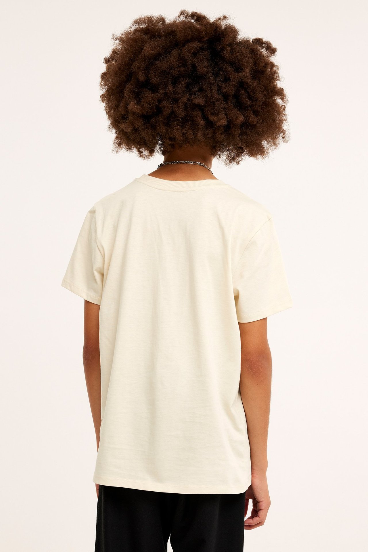 T-shirt med tryck - Ljusbeige - 4