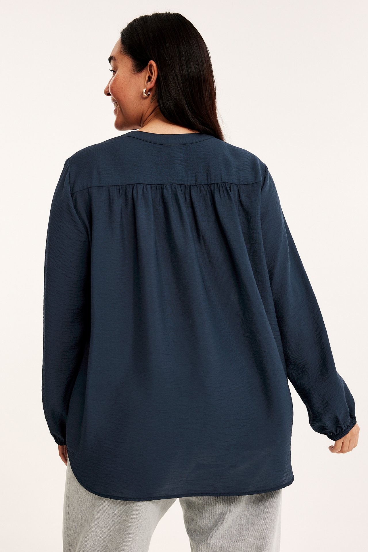 Blus - Mörkblå - 173cm / Storlek: XL - 3