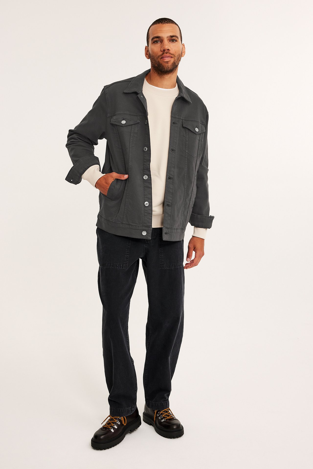 Jeansjacka - Svart - 5
