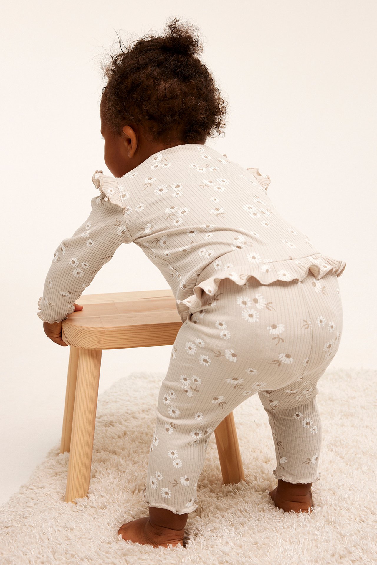 Ribbade leggings - Beige - 3