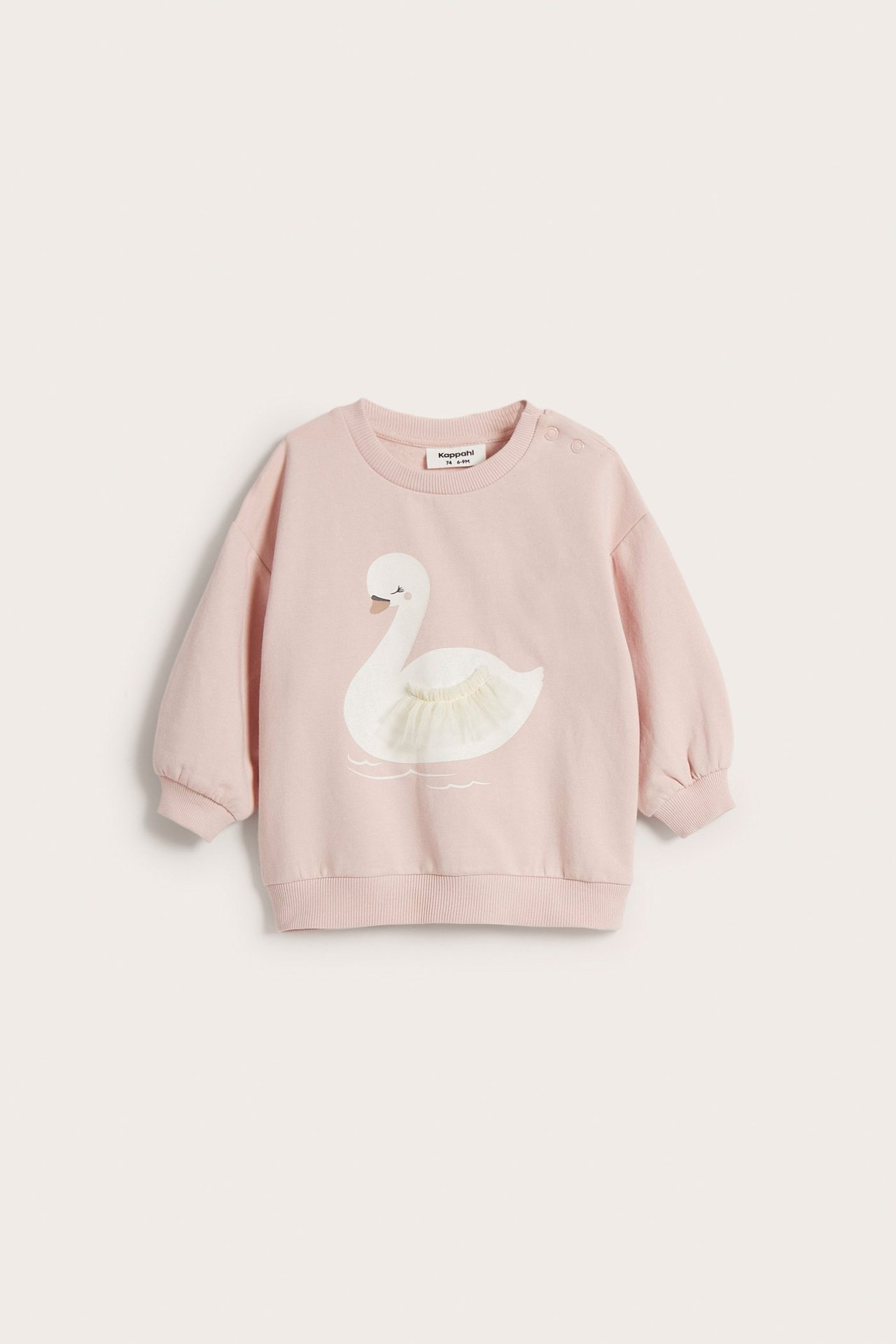 Sweatshirt med tryck - Rosa - 2