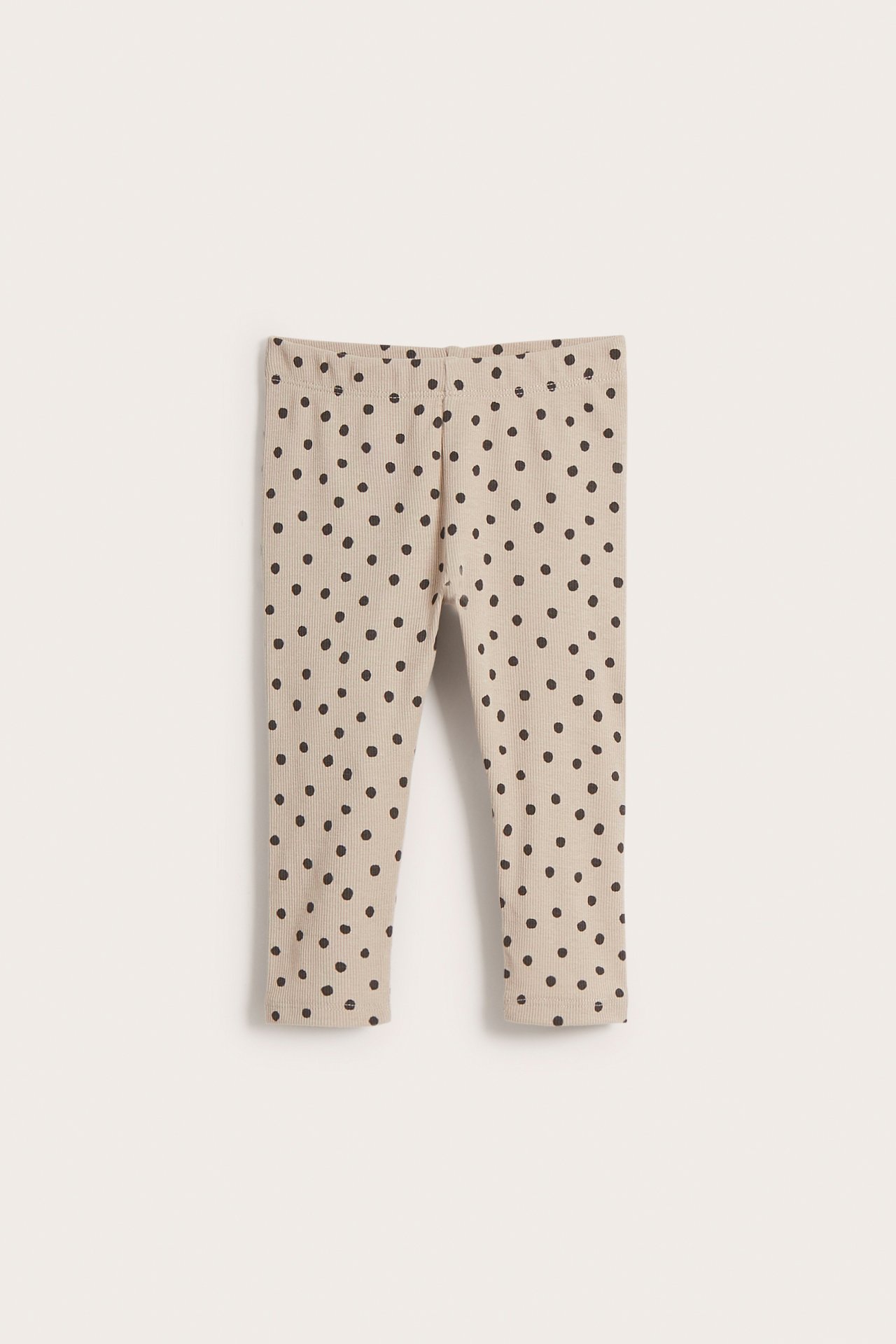 Ribatut leggingsit - Beige - 5