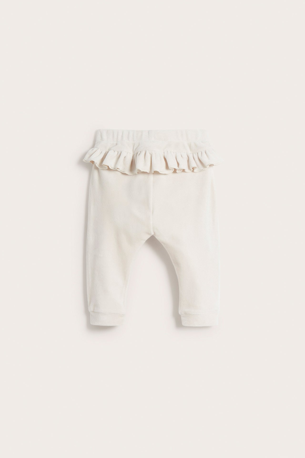 Kosebukse i velur baby - Lys beige - 5