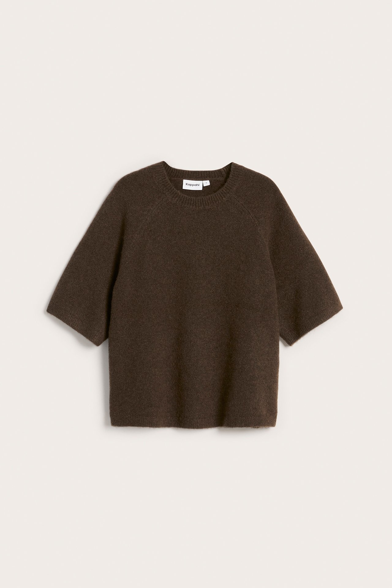 Oversized strikket t-skjorte