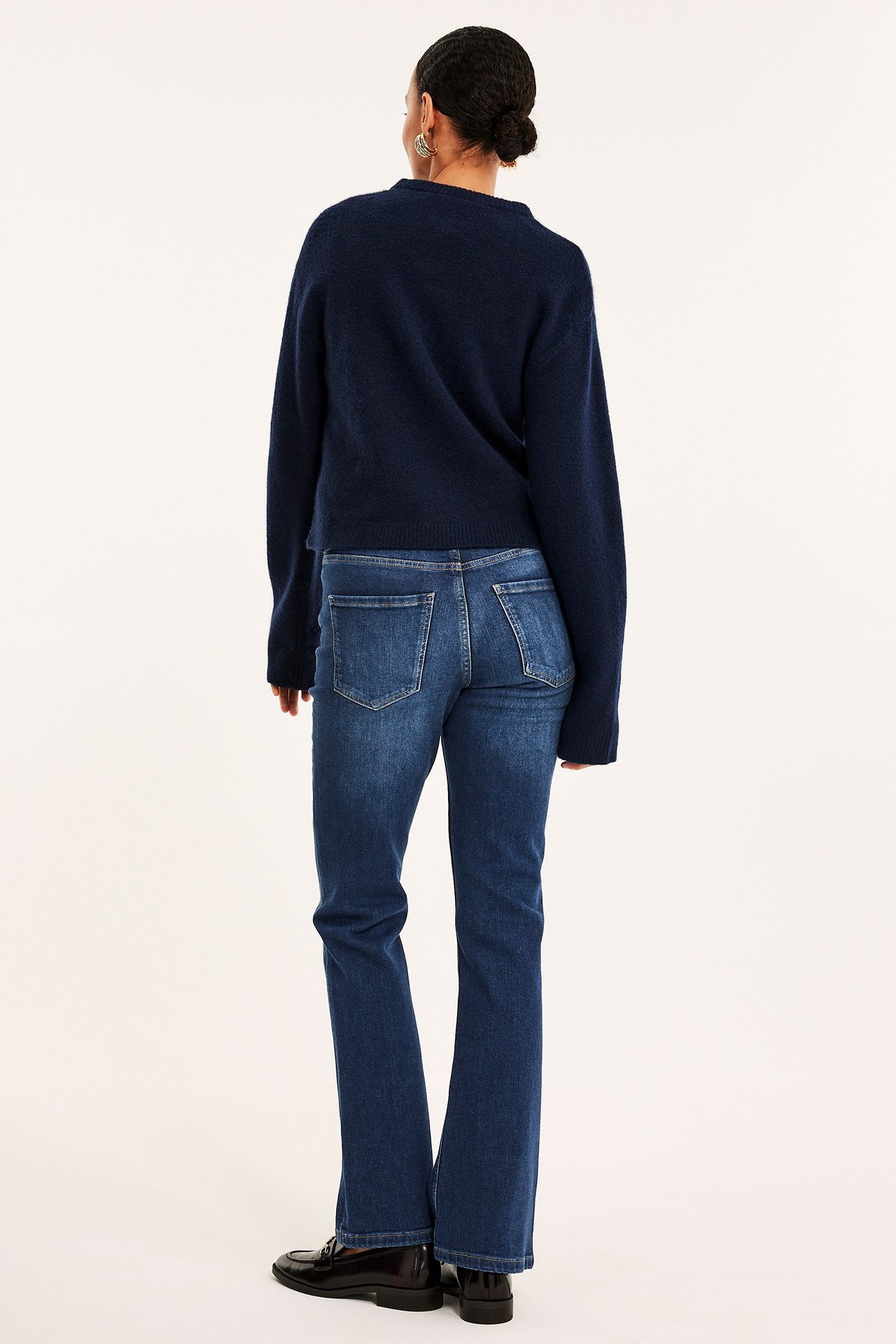 Flare jeans regular waist - Mörk denim - 174cm / Storlek: 38 - 7