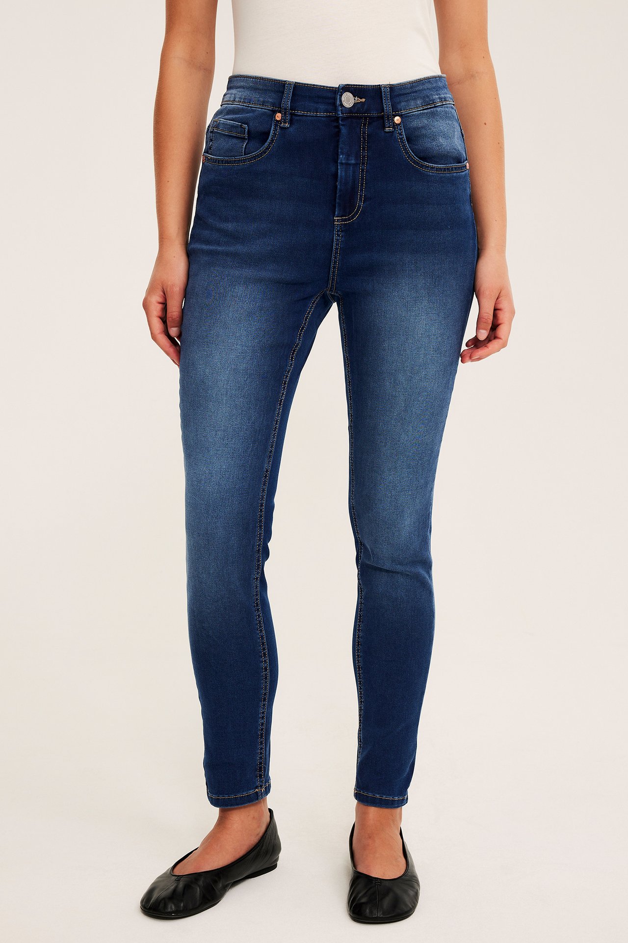 Flare jeans regular waist - Mörk denim - 7
