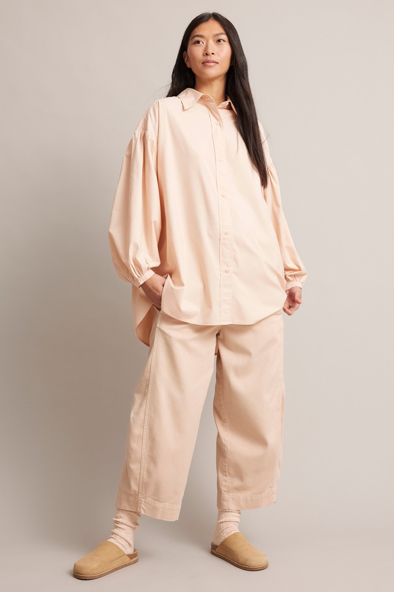 Oversize-paita - Pinkki - 178cm / Storlek: S - 1