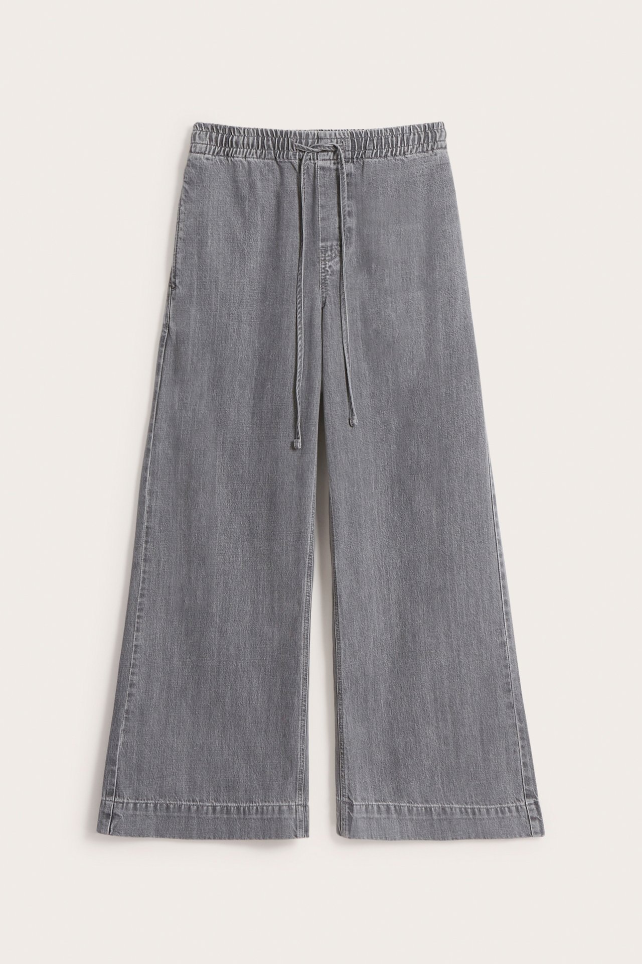 Wide jeans high waist - Silvergrå - 7