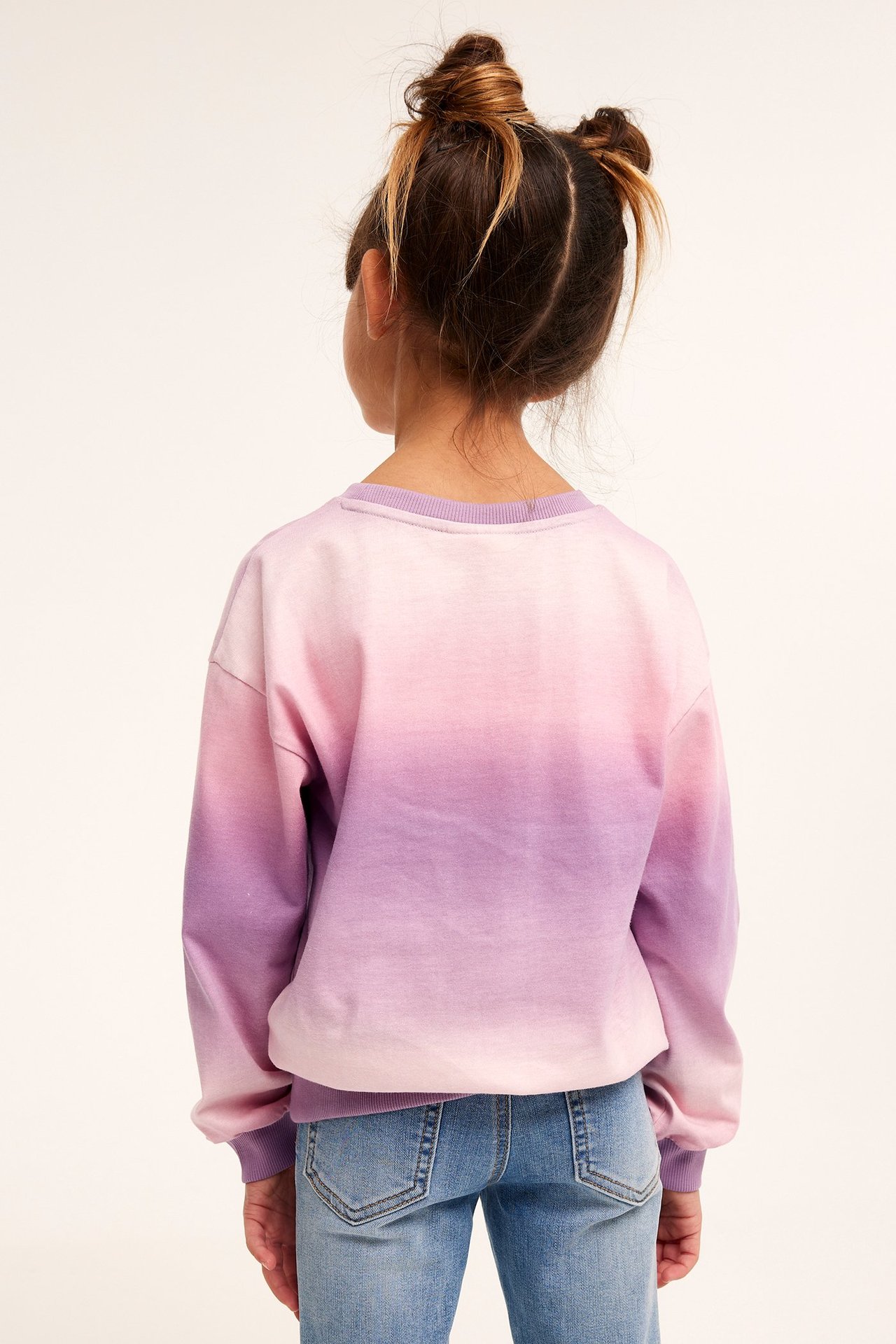 Mønstret sweatshirt - Lilla - 6