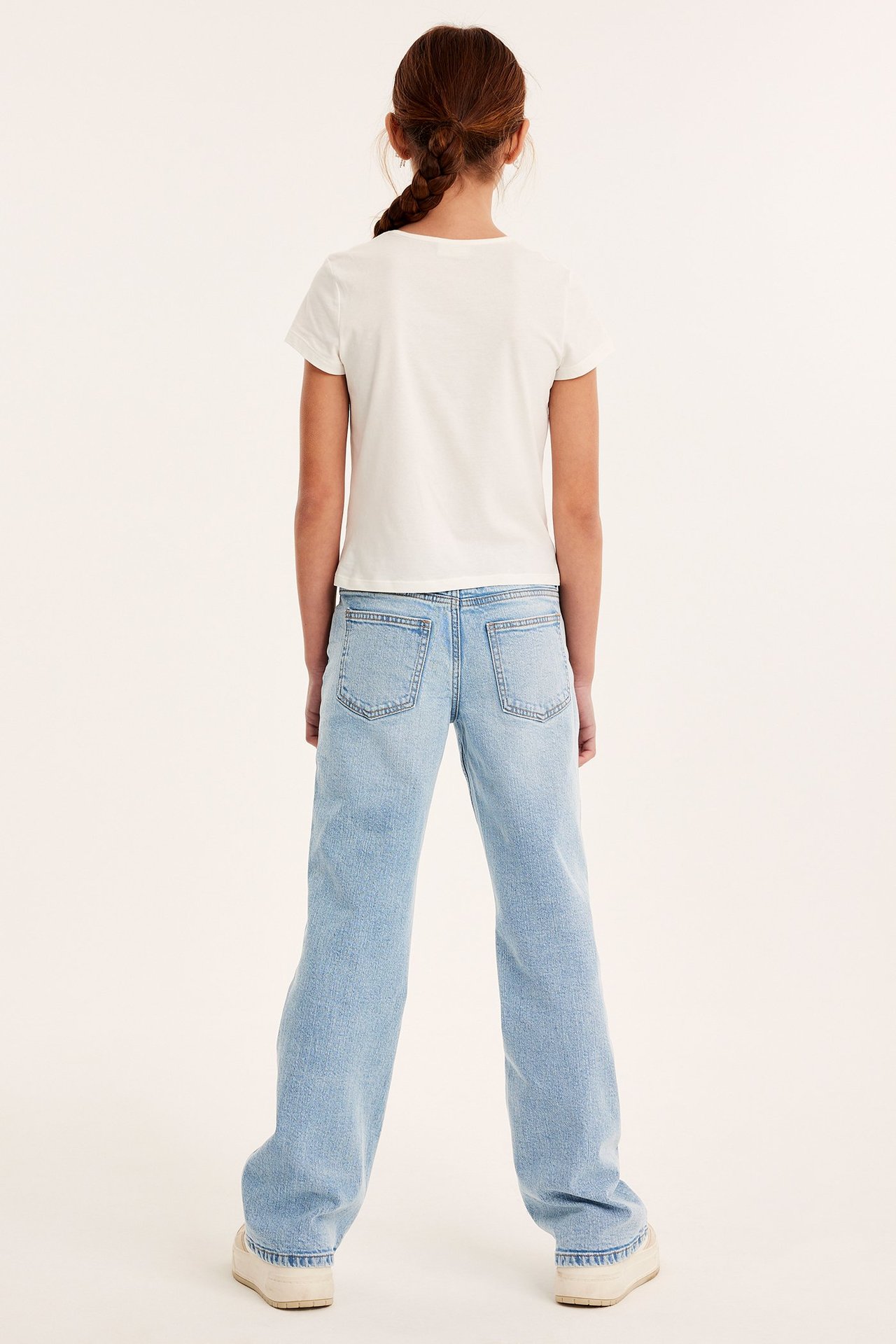 Dżinsy bootcut mid waist - Jasny dżins - 9