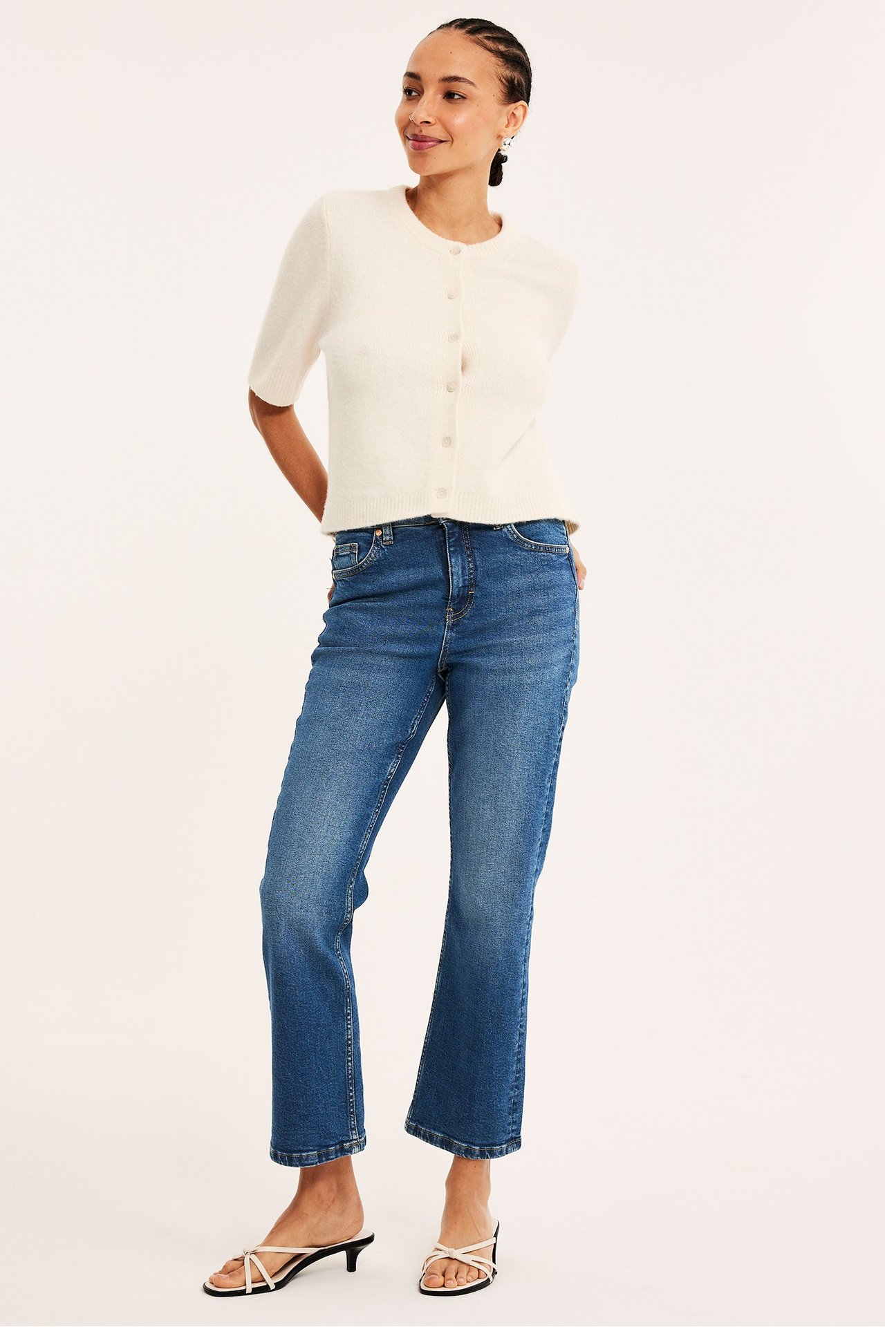 Cropped flare jeans regular waist