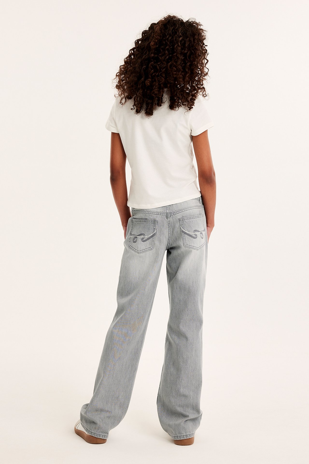 Bootcut jeans low waist - Silvergrå - 4