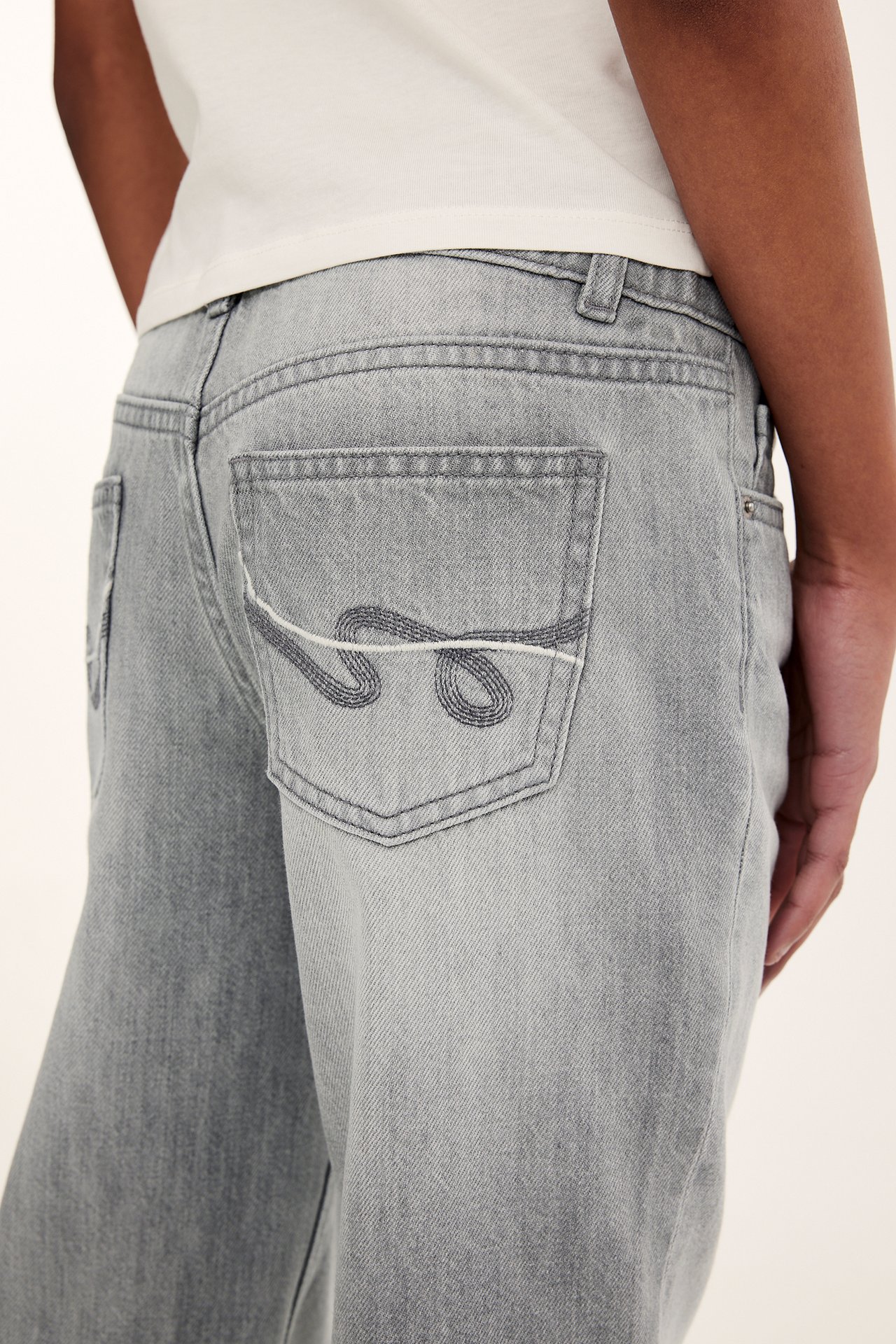 Bootcut jeans low waist - Silvergrå - 6