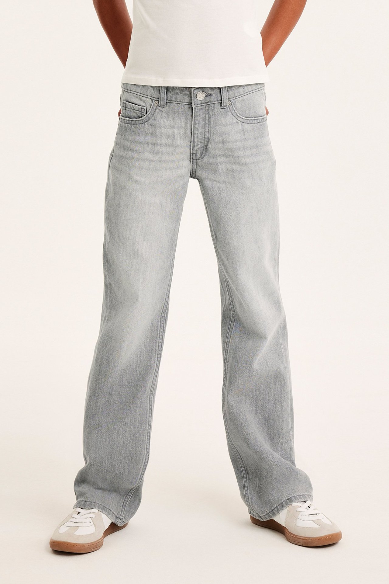 Bootcut jeans low waist - Silvergrå - 3