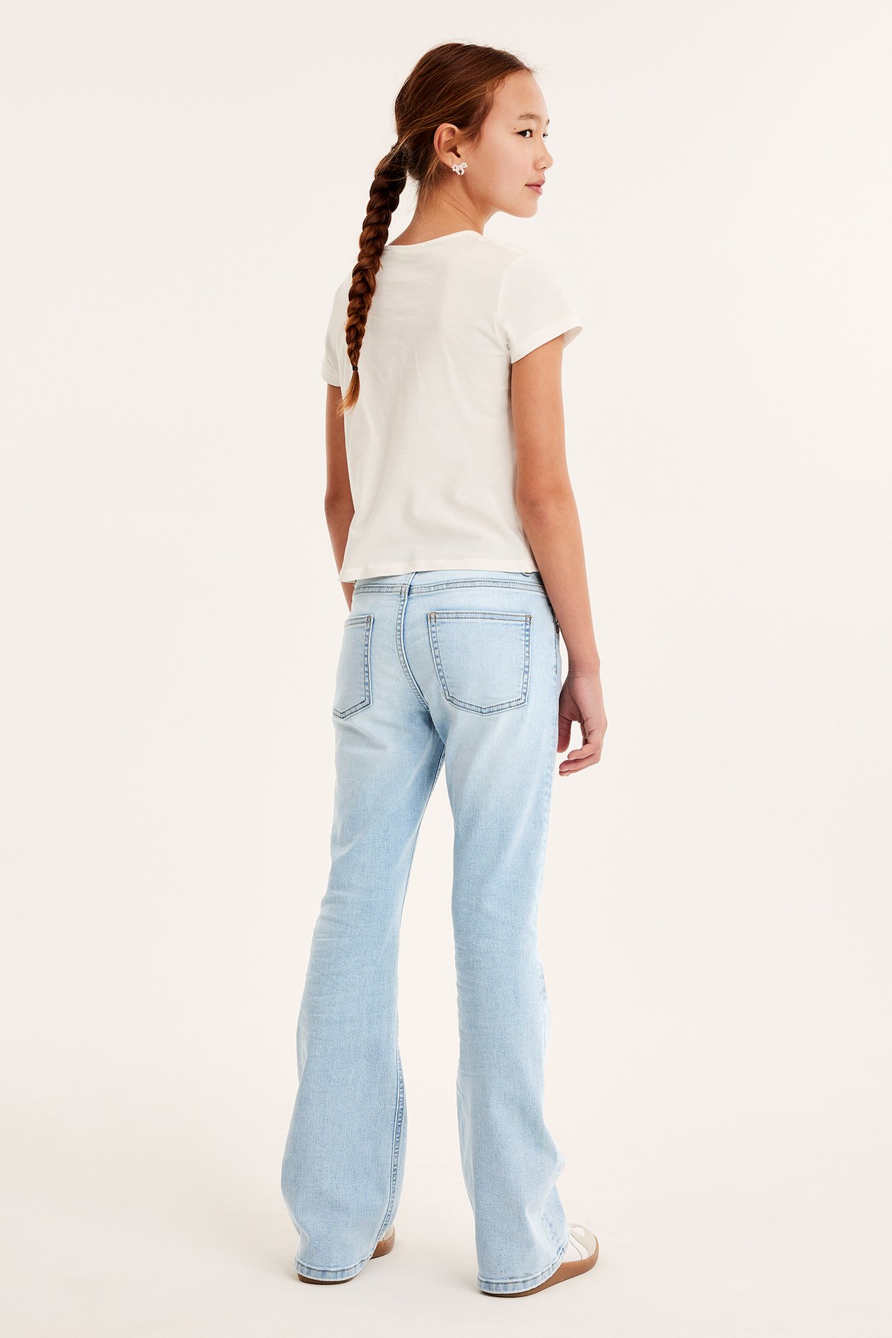 Bootcut jeans mid waist - Vaalea denim - 9