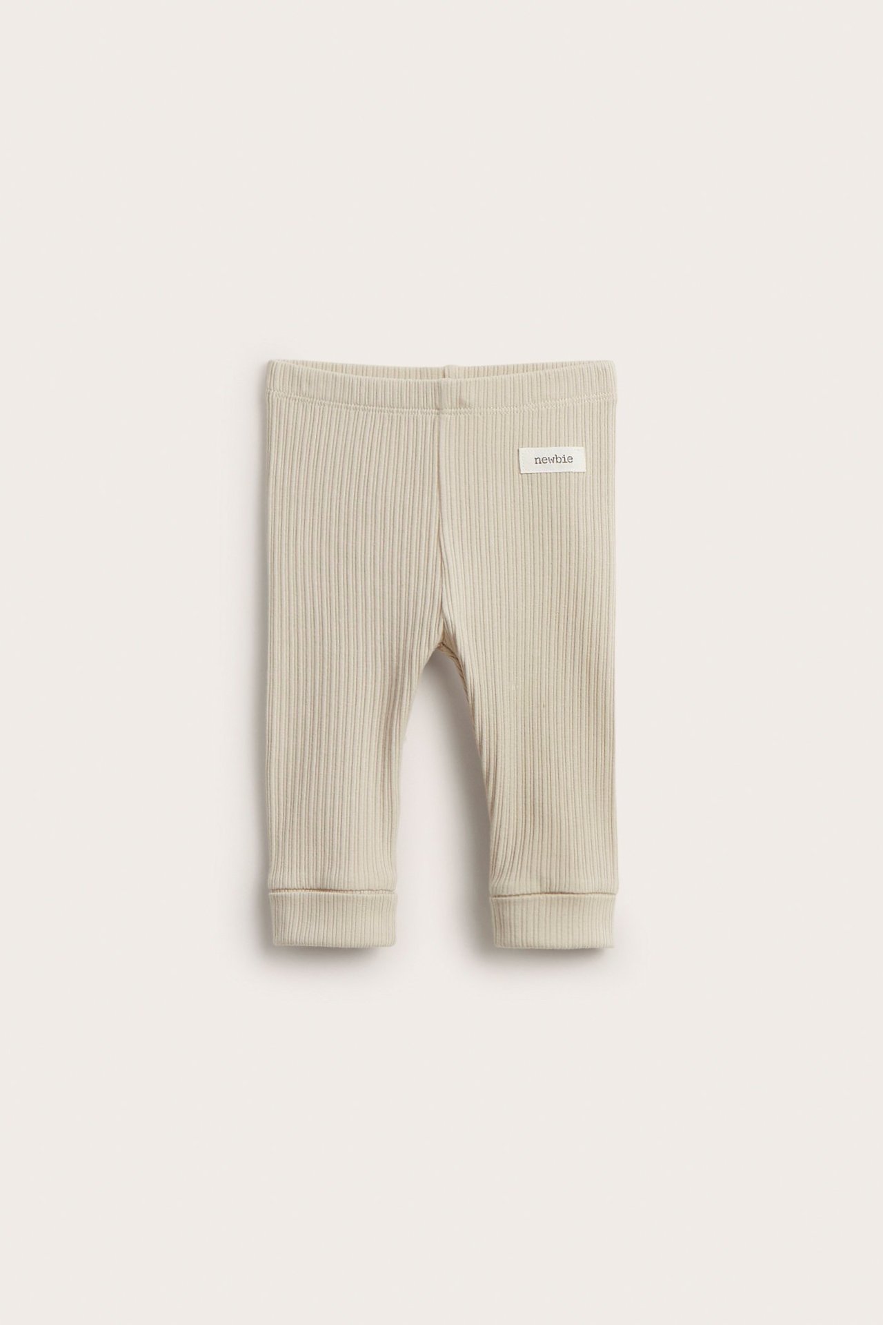 Ribatut leggingsit - Beige - 2