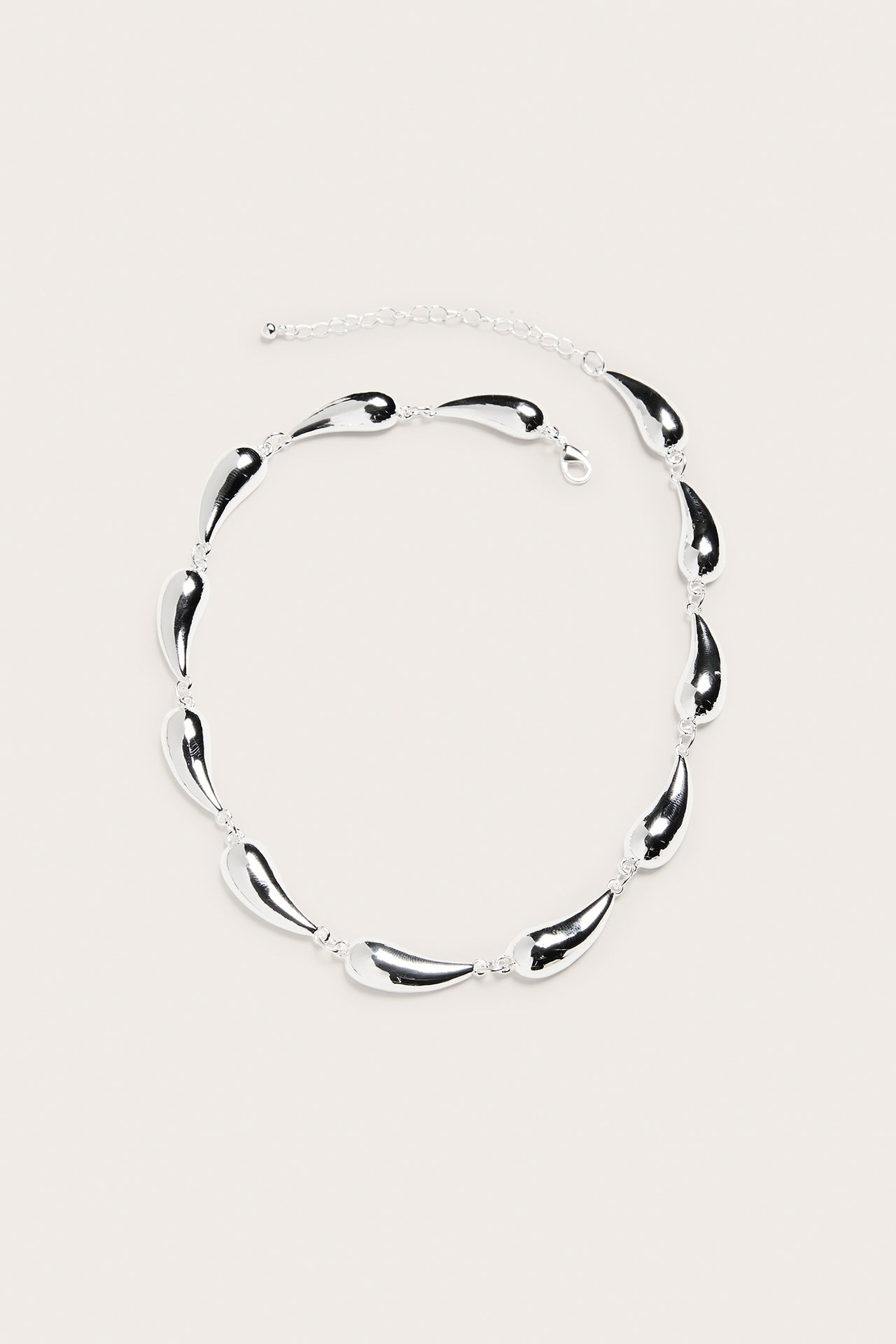 Droppformat halsband - Silver - 1