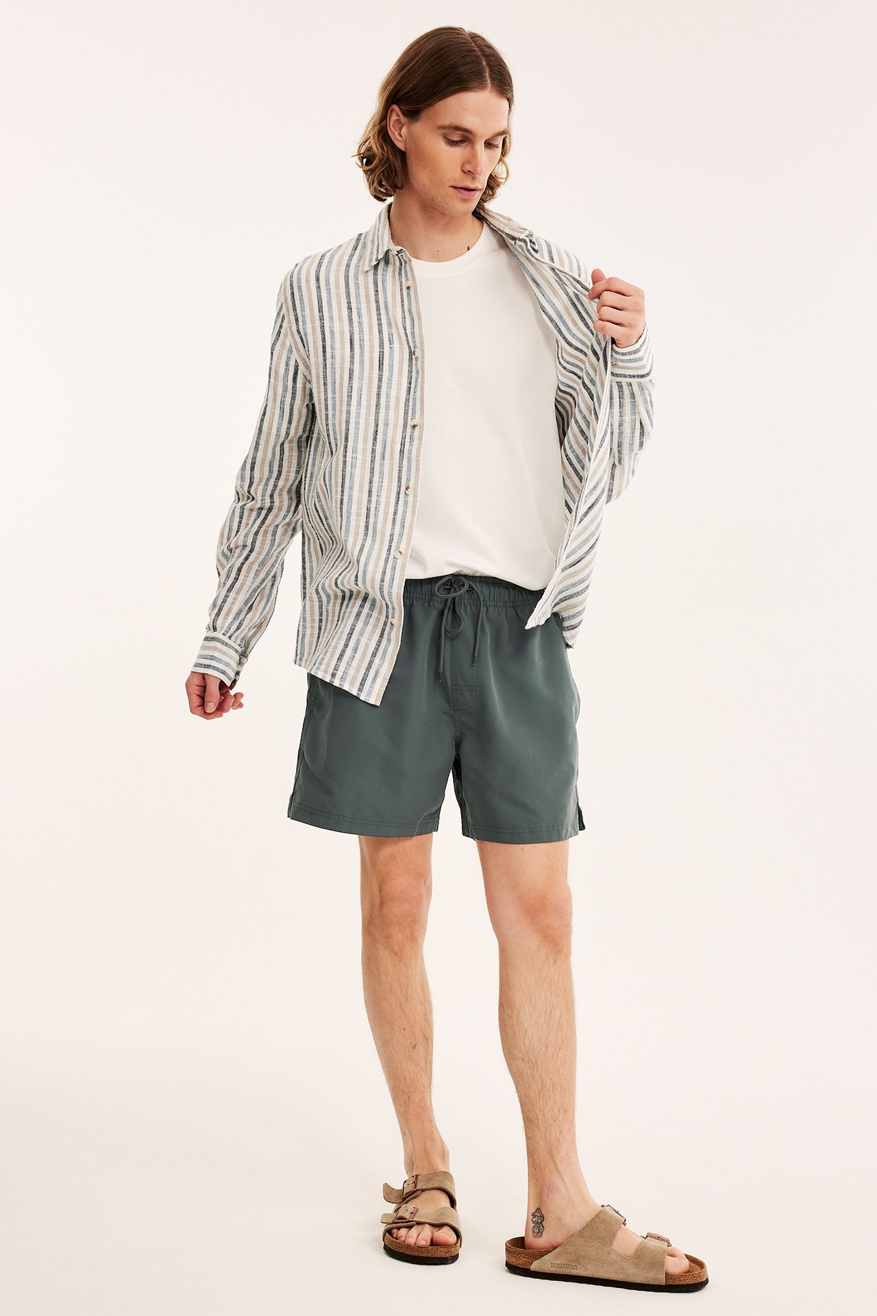 Badshorts - Mörkgrön - 185cm / Storlek: M - 3