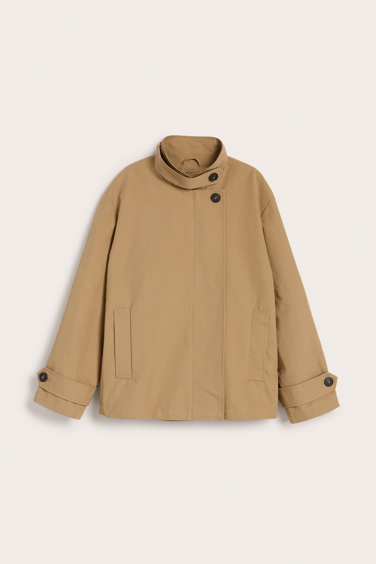 Kort trenchcoat - Beige - 3