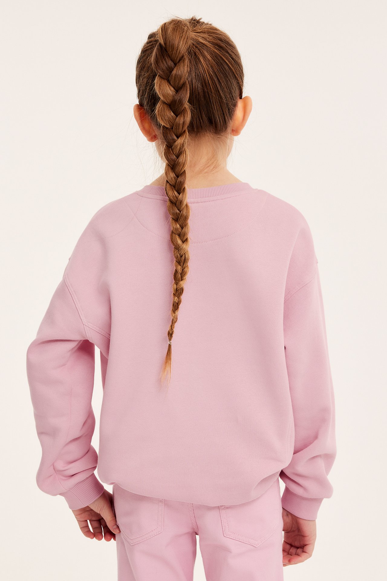 Sweatshirt med trykk - Rosa - 7