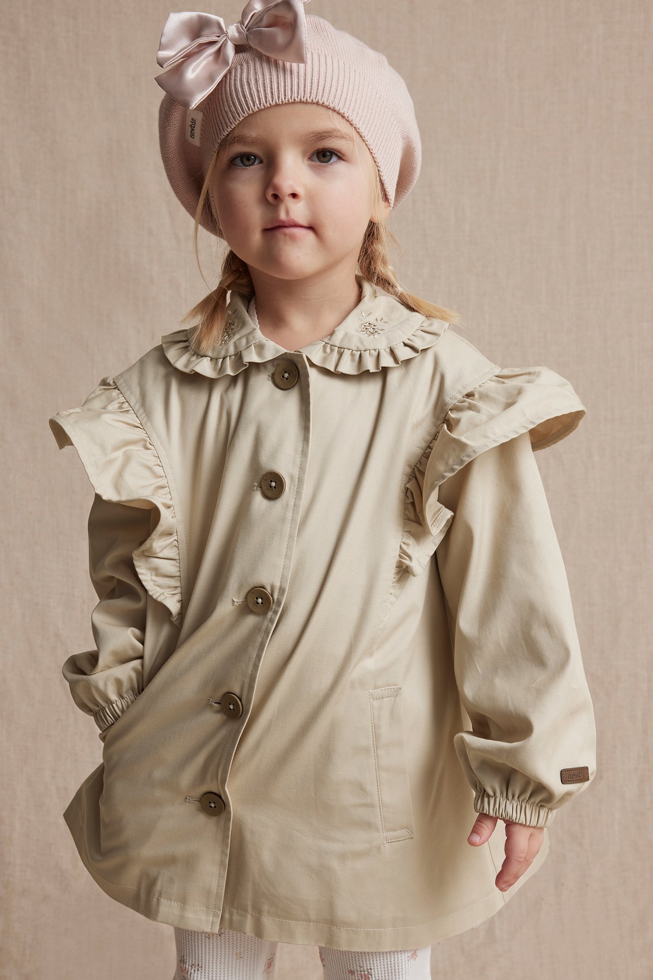 Jacka med volanger - Beige - 4