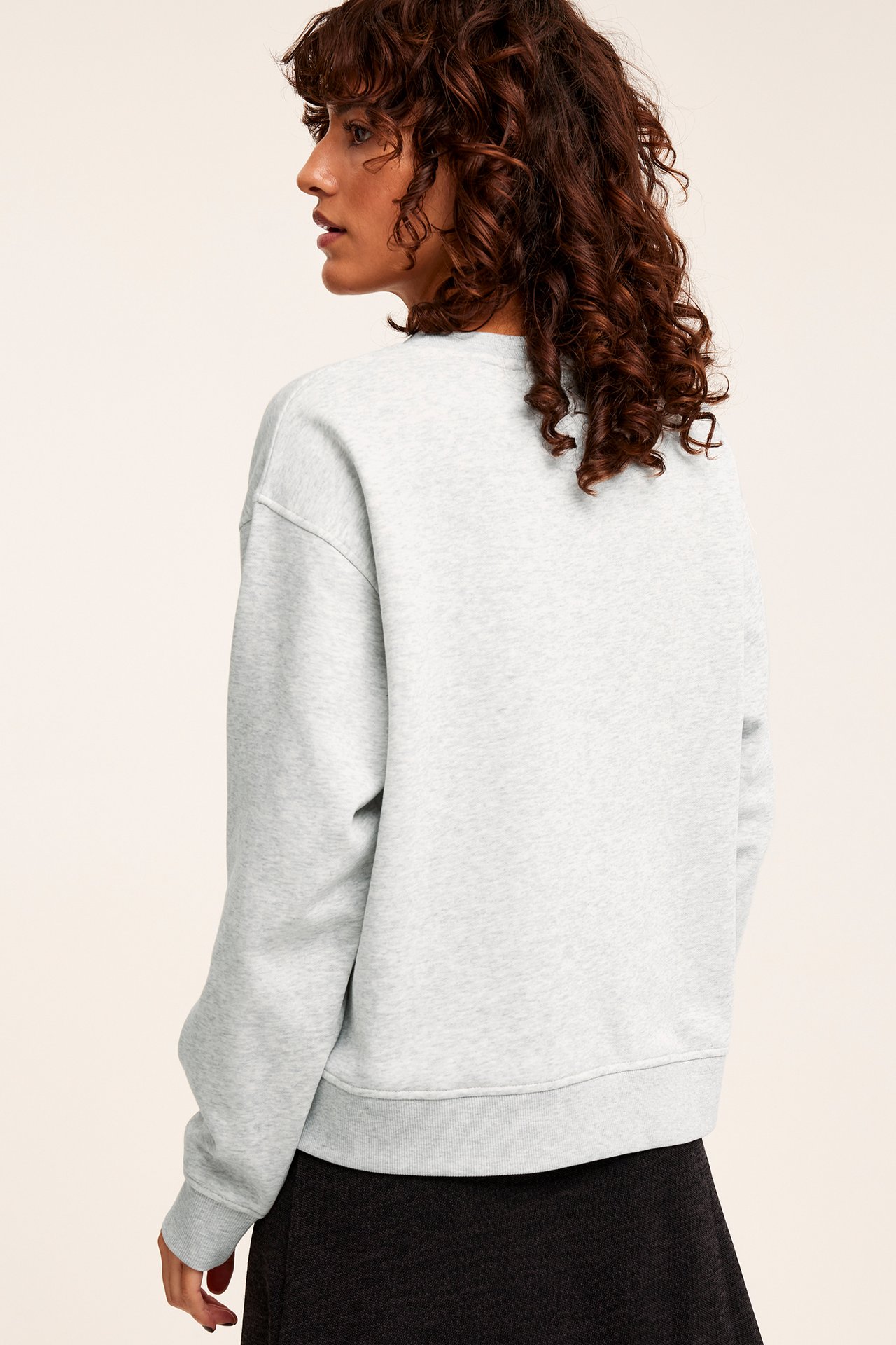 Sweatshirt - Ljusgrå - 170cm / Storlek: S - 5