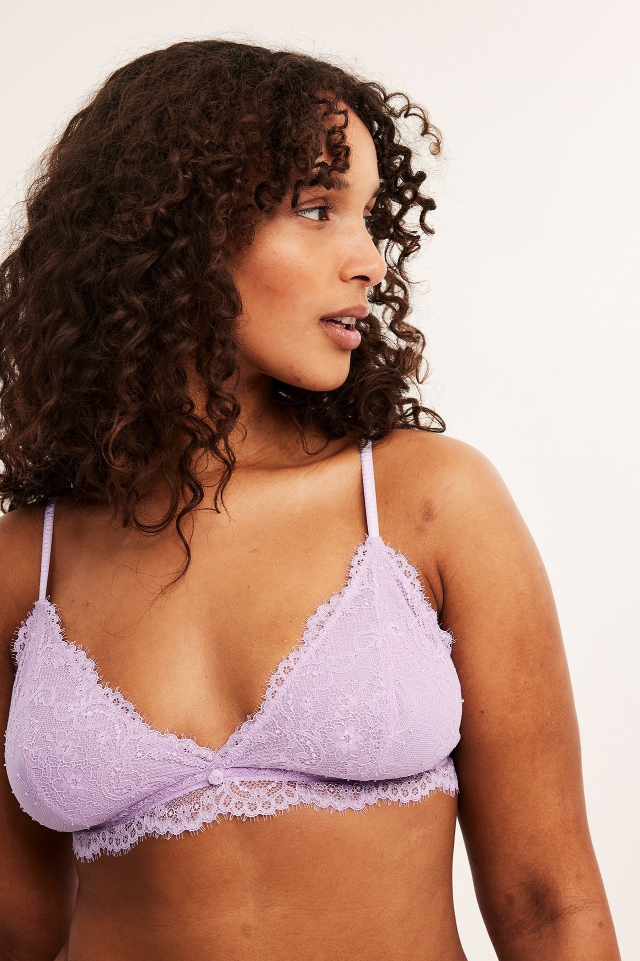 Bralette i spets - Lila - 1