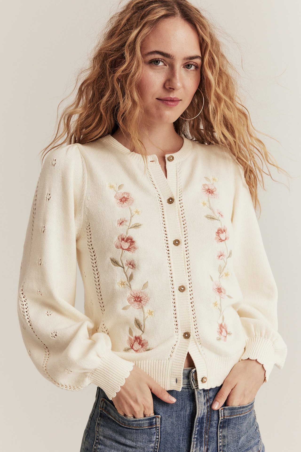 Blomstrete cardigan Newbie Woman