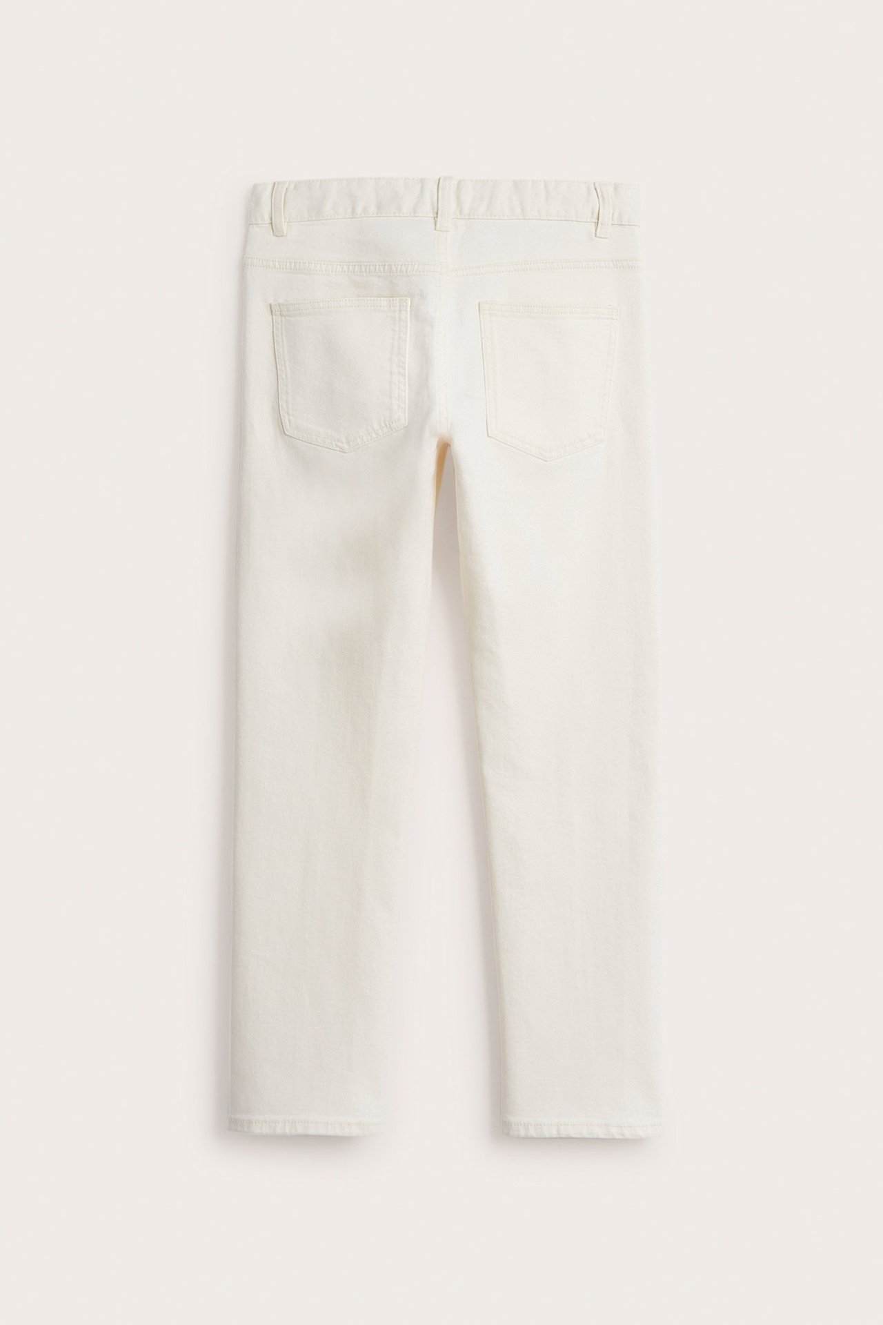 Dżinsy straight mid waist - Offwhite - 7