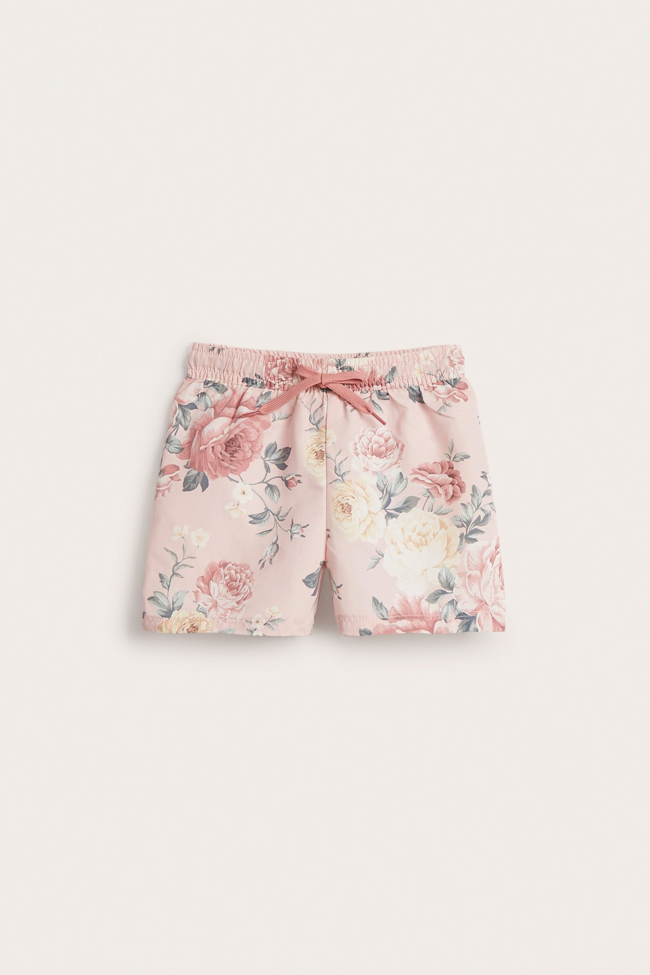 Blommiga badshorts - Rosa - 1