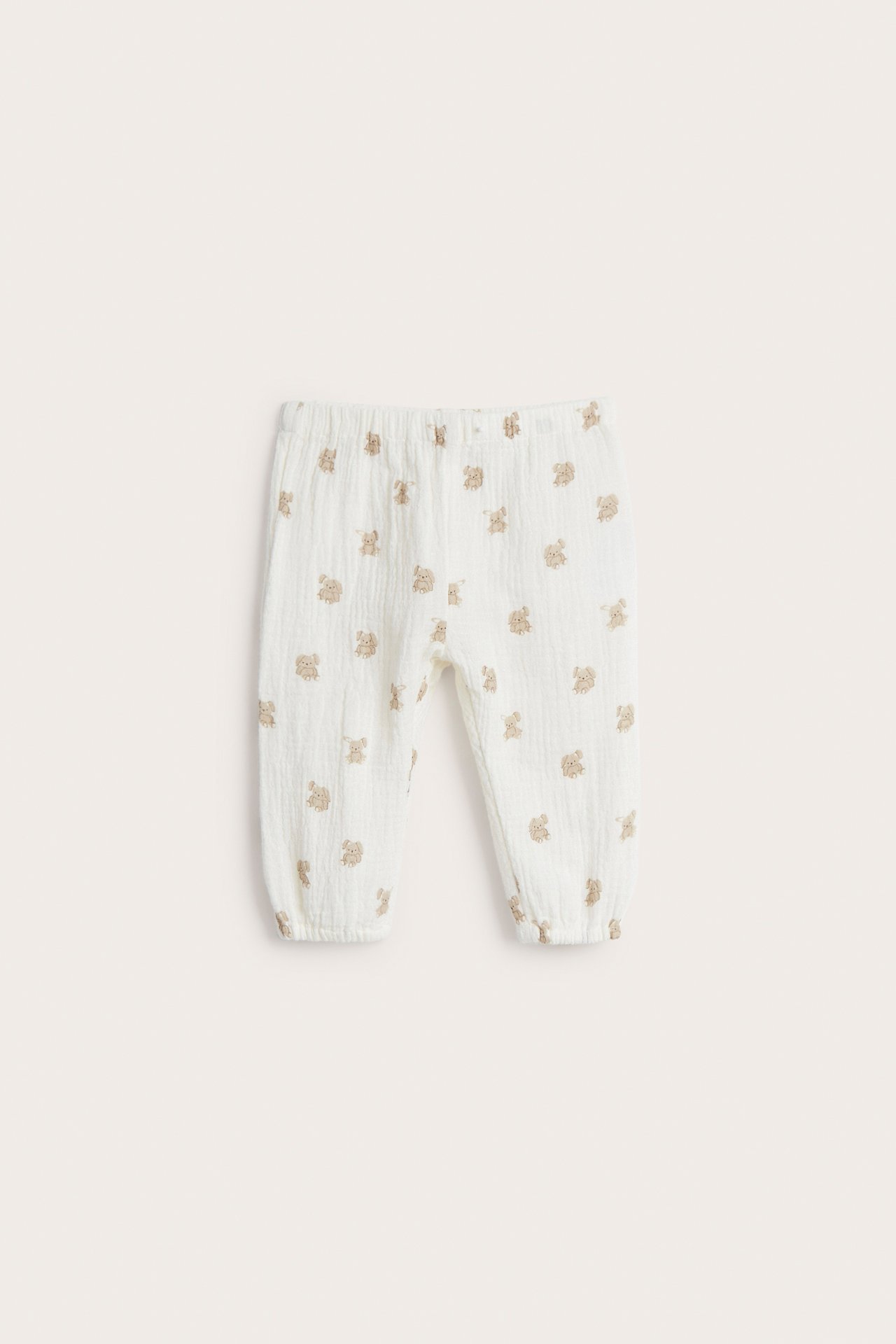 Byxor i muslin - Offwhite - 2