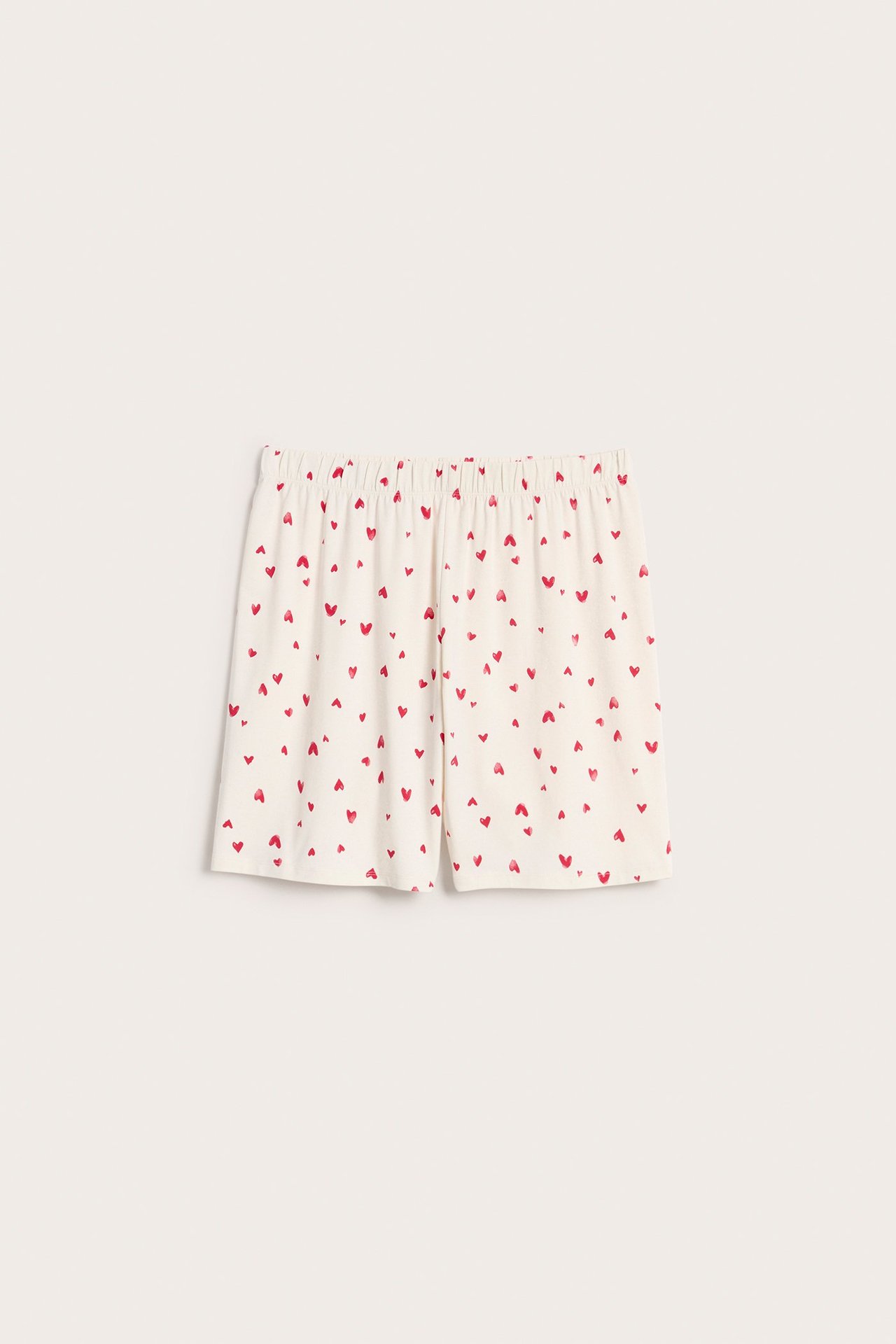 Valentinsdag-pyjamasshorts - Offwhite - 2