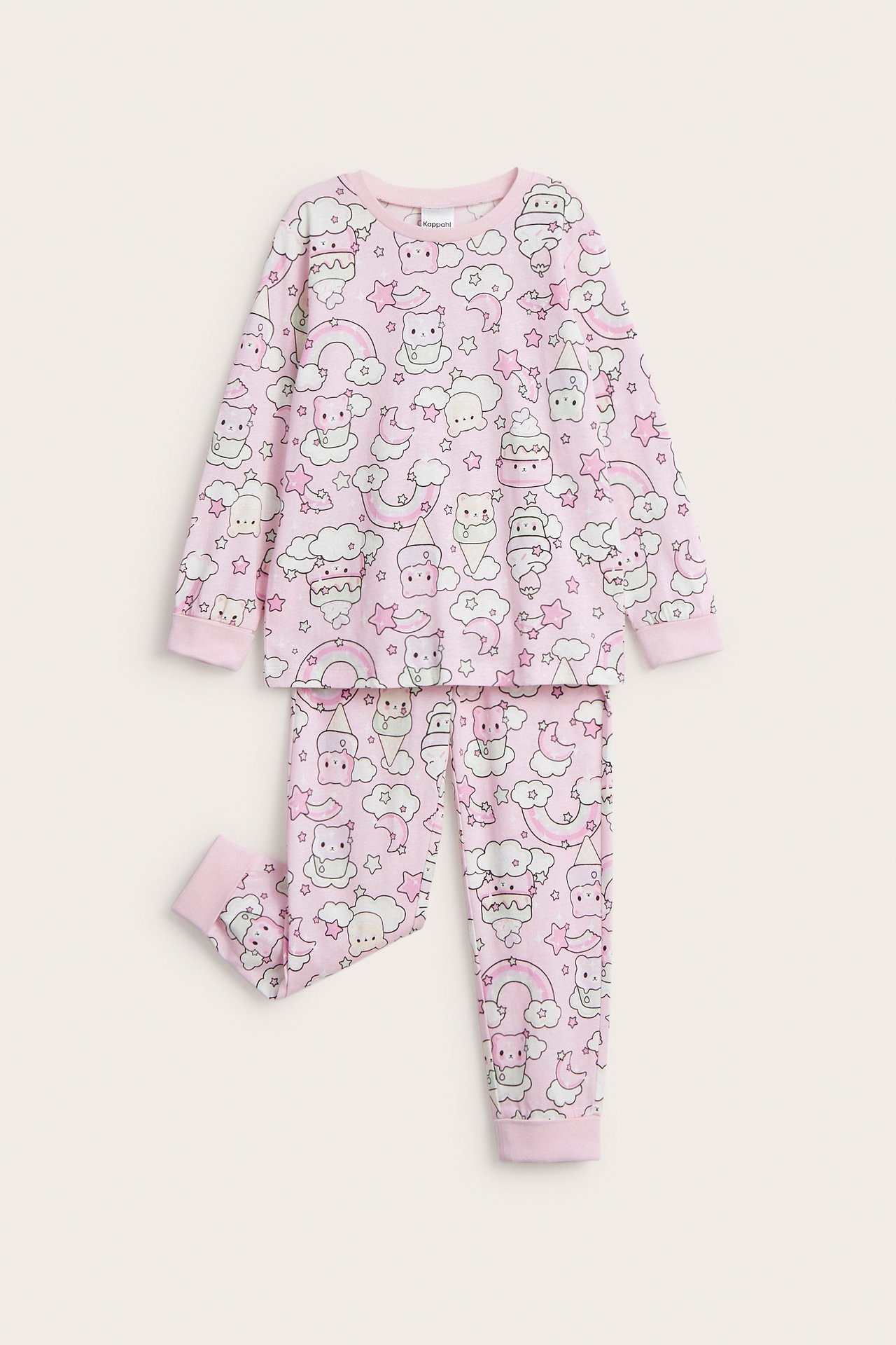 Kuviollinen pyjama - Pinkki - 2