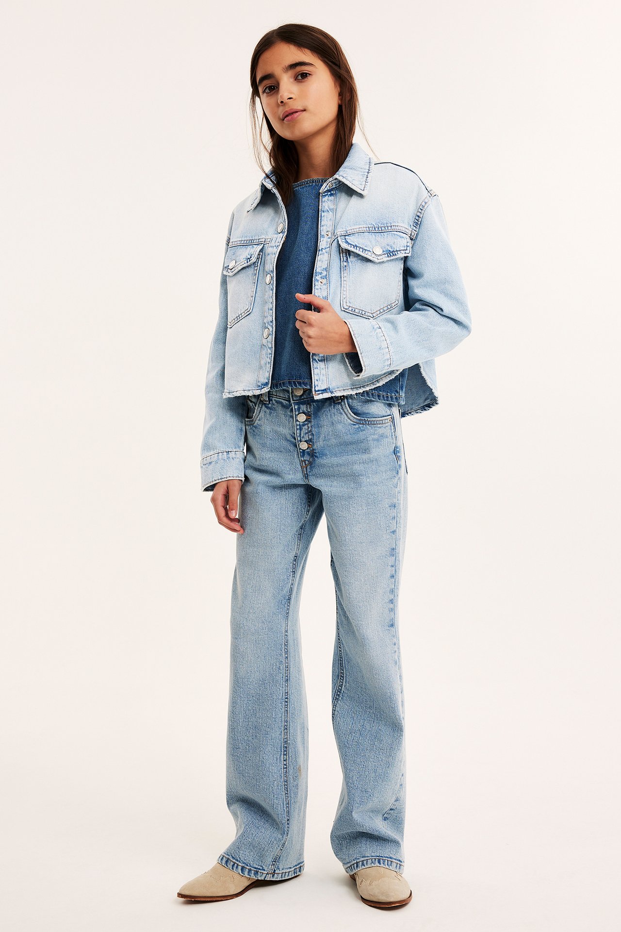 Boxig jeansjacka - Ljus denim - 2